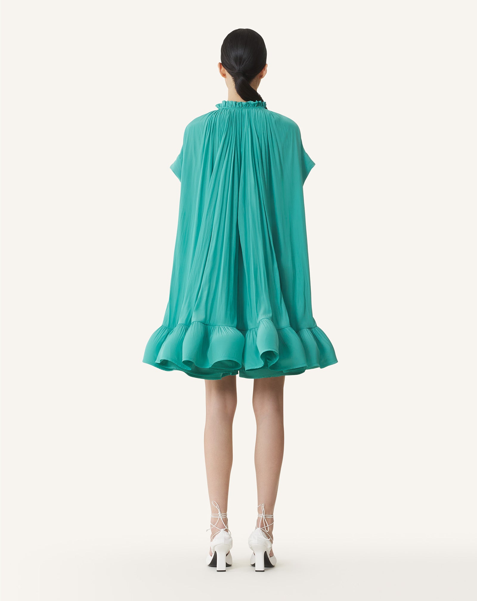 SHORT CHARMEUSE DRESS