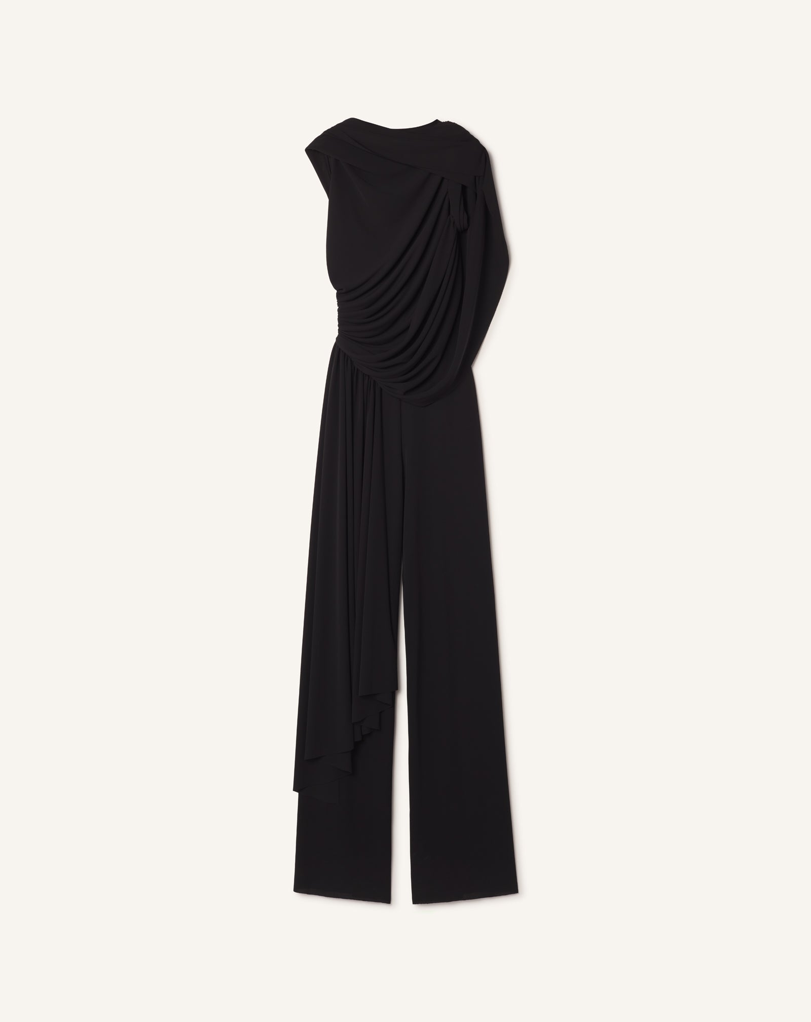 DRAPED JUMPSUIT IN CREPE JERSEY