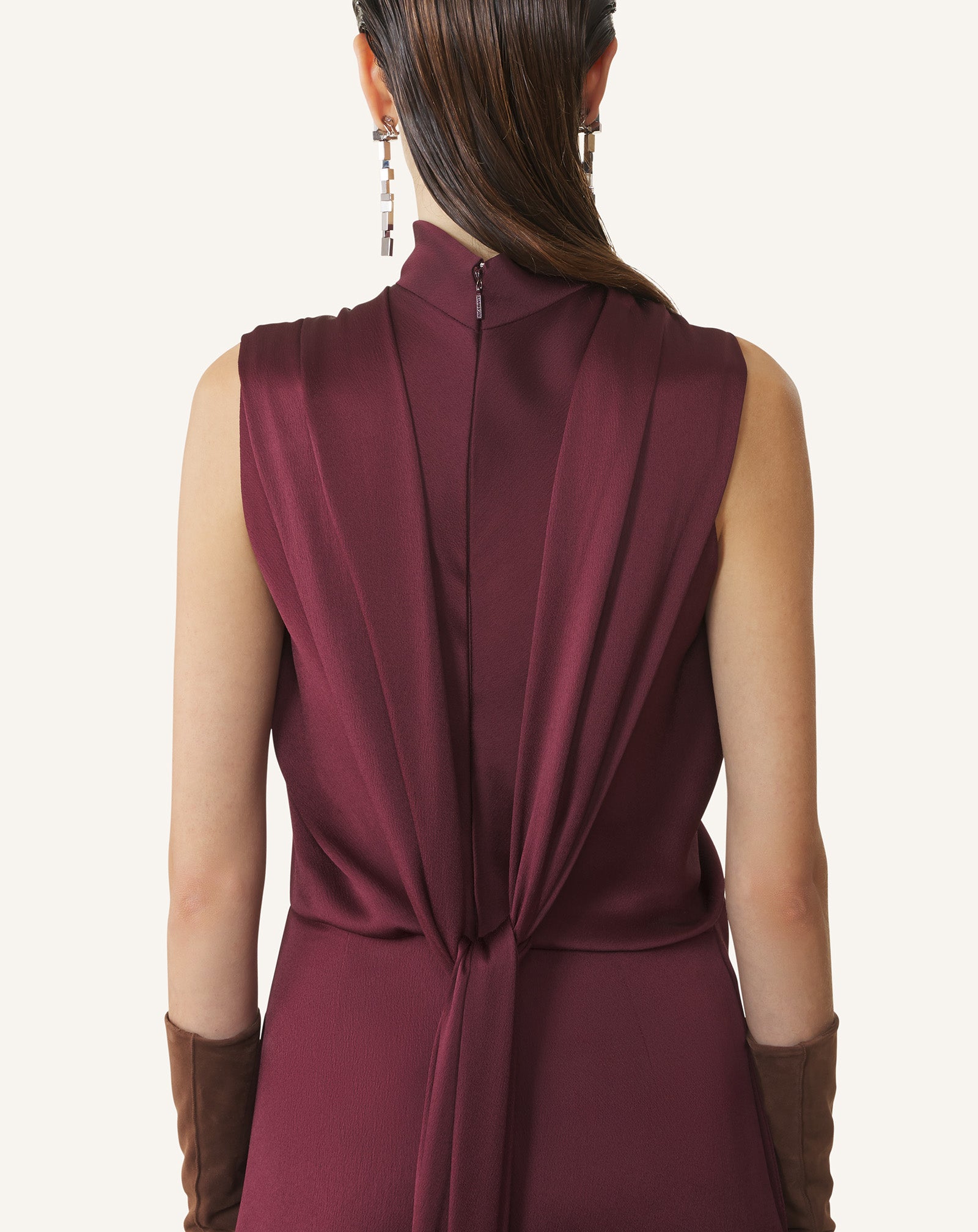 LONG JUMPSUIT IN SATIN