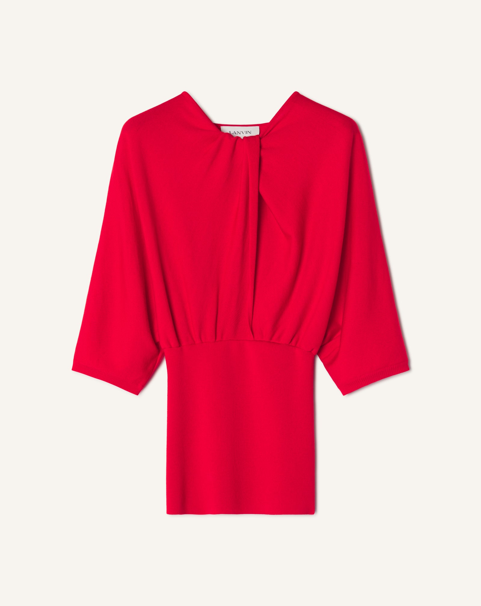 Red Merino Wool Sweater With Bow Detail | Lanvin
