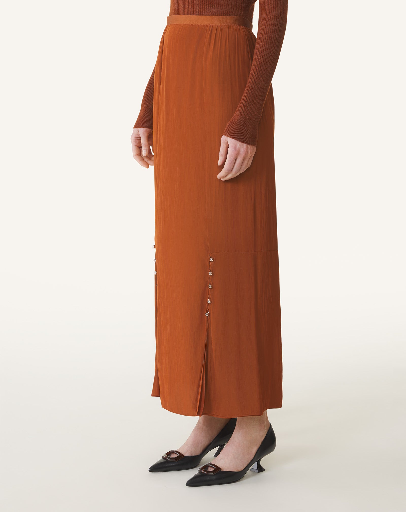 MIDI SKIRT IN CHARMEUSE