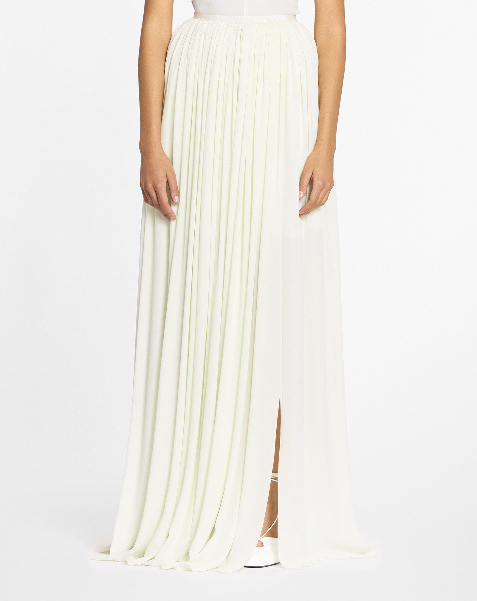 MAXI SKIRT IN SILK GEORGETTE