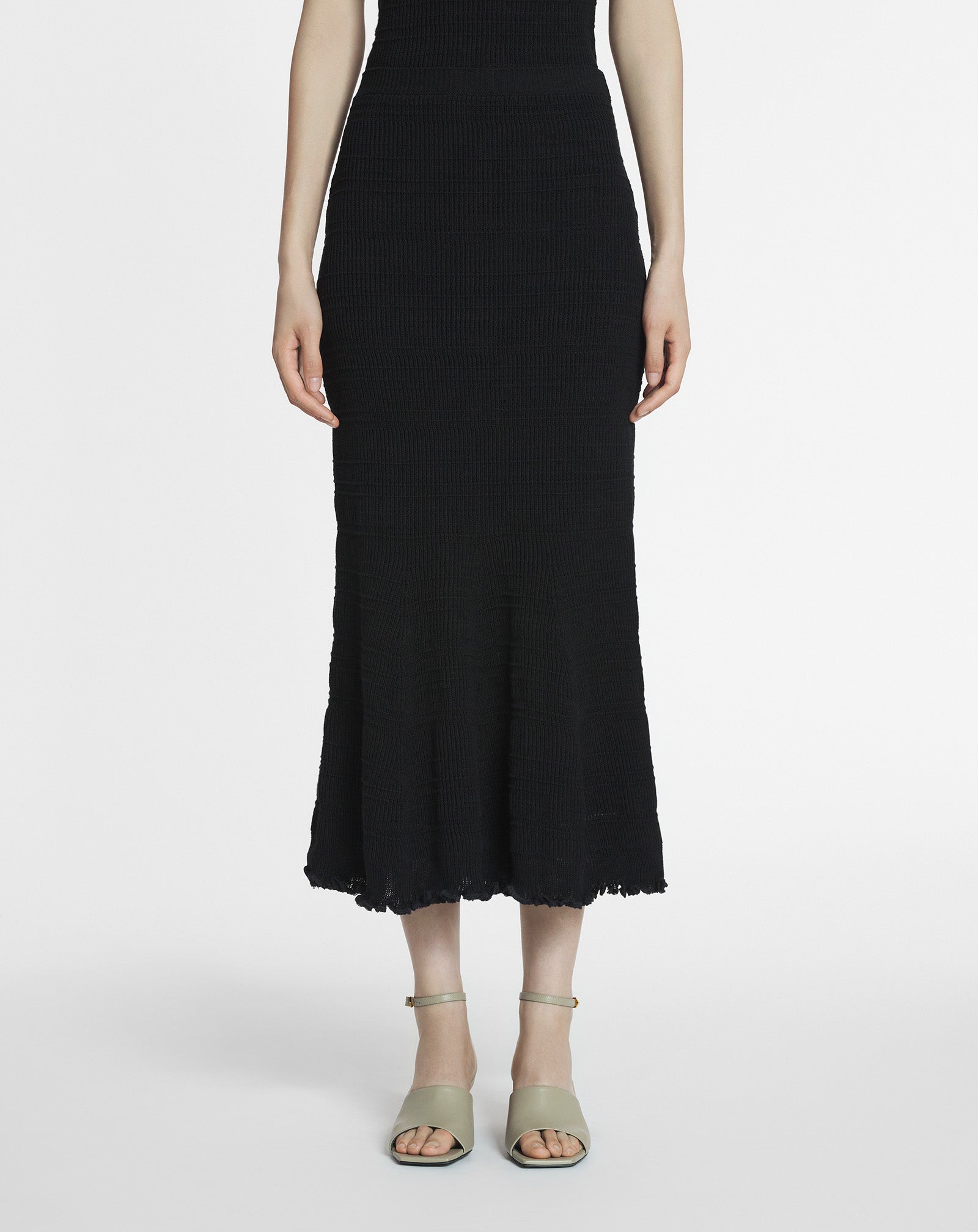 COTTON MIDI SKIRT