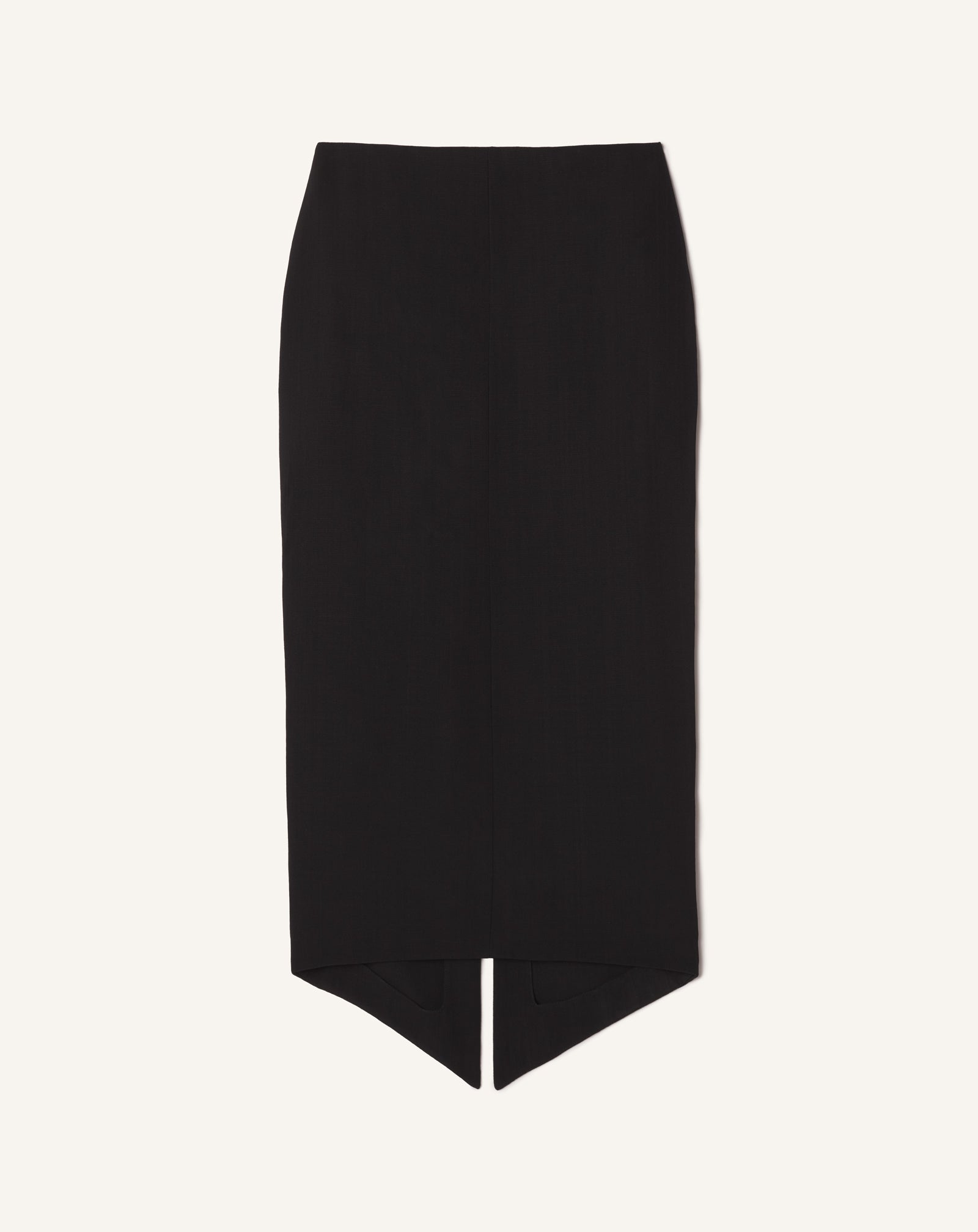 ASYMMETRICAL MIDI SKIRT IN SILK AND VISCOSE
