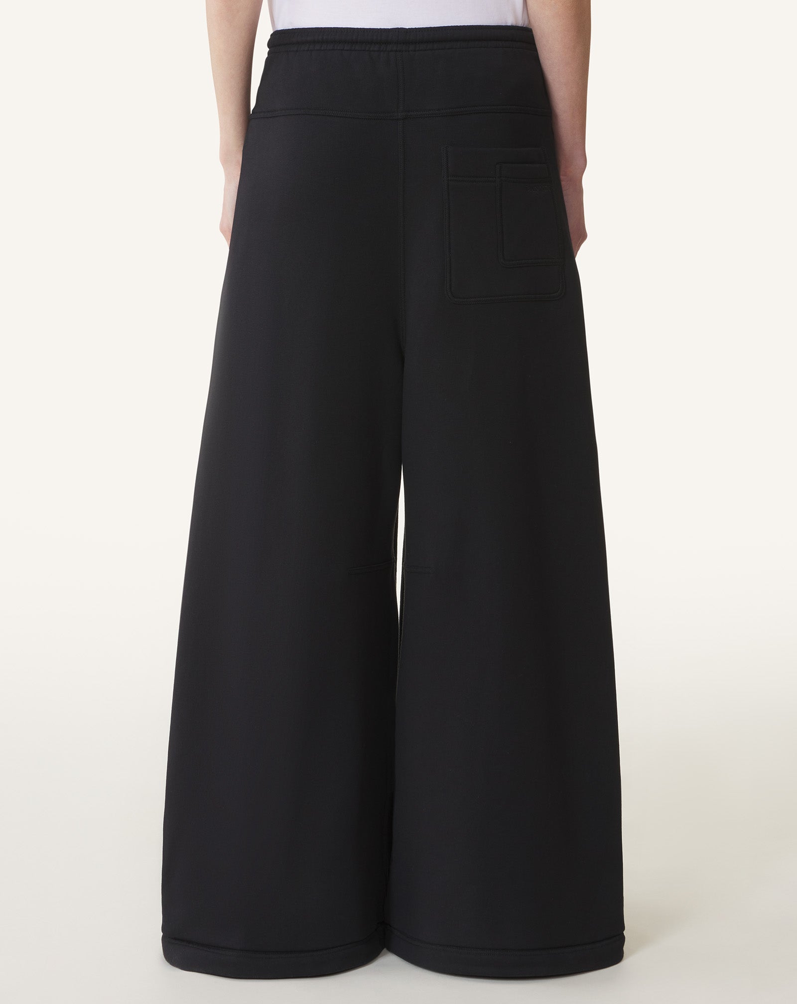 COTTON FLEECE AND CASHMERE PANTS