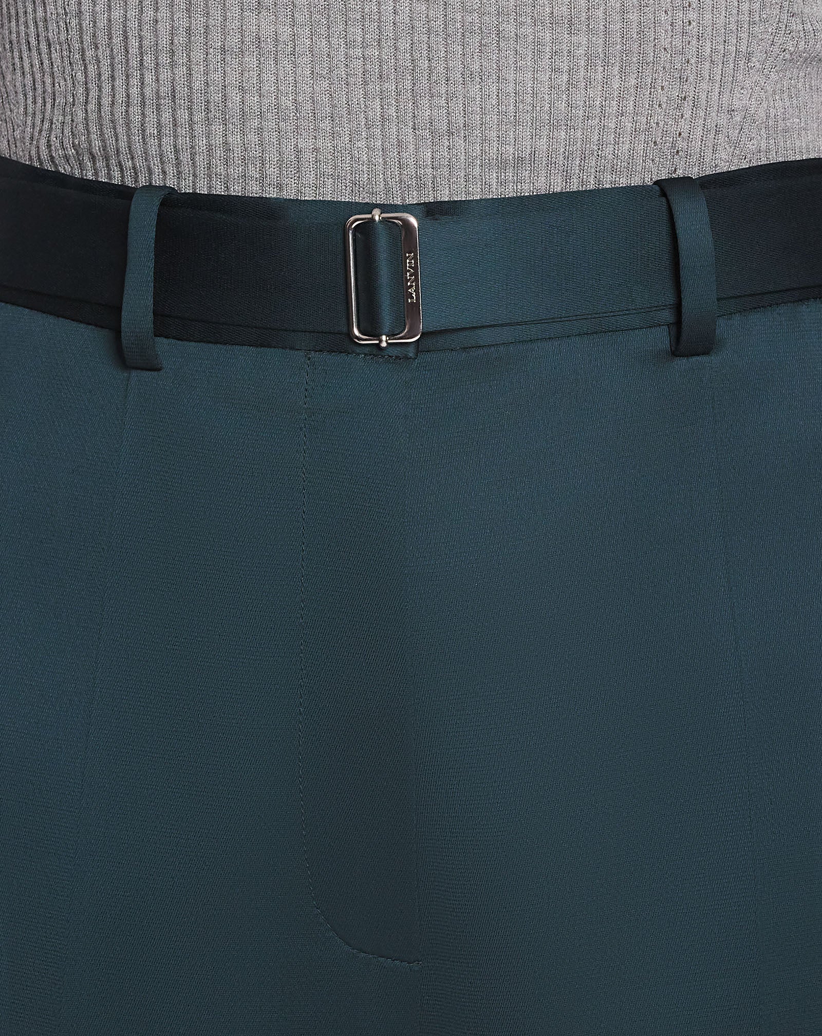 WIDE-LEG PANTS WITH CUFFS
