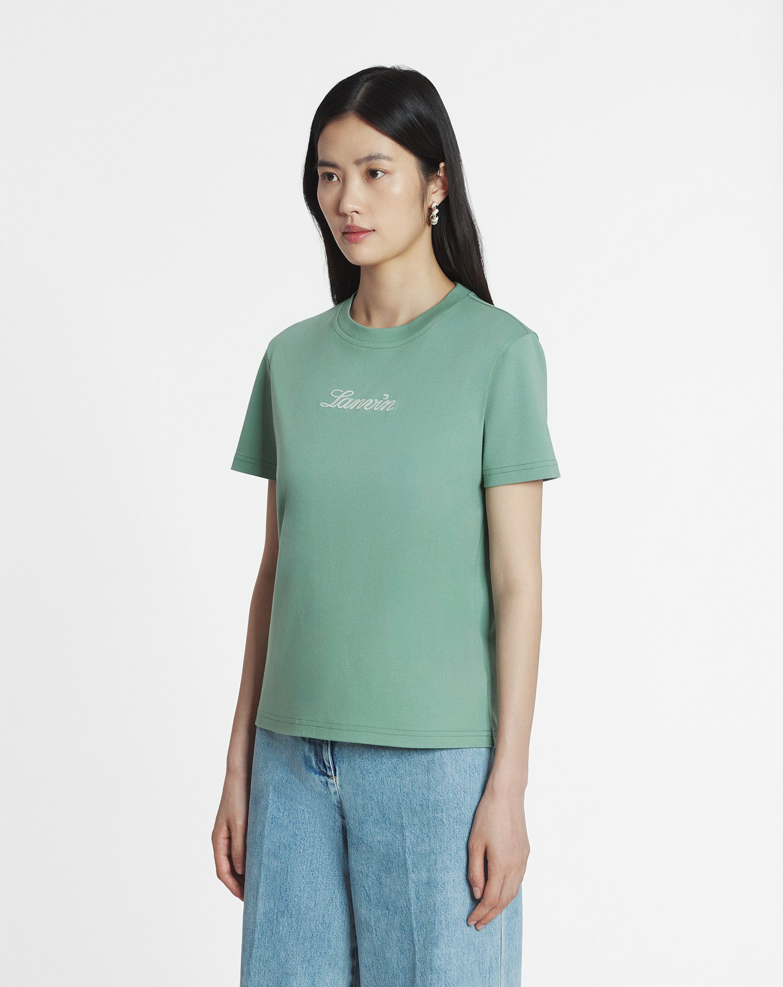 LANVIN EMBROIDERED T-SHIRT