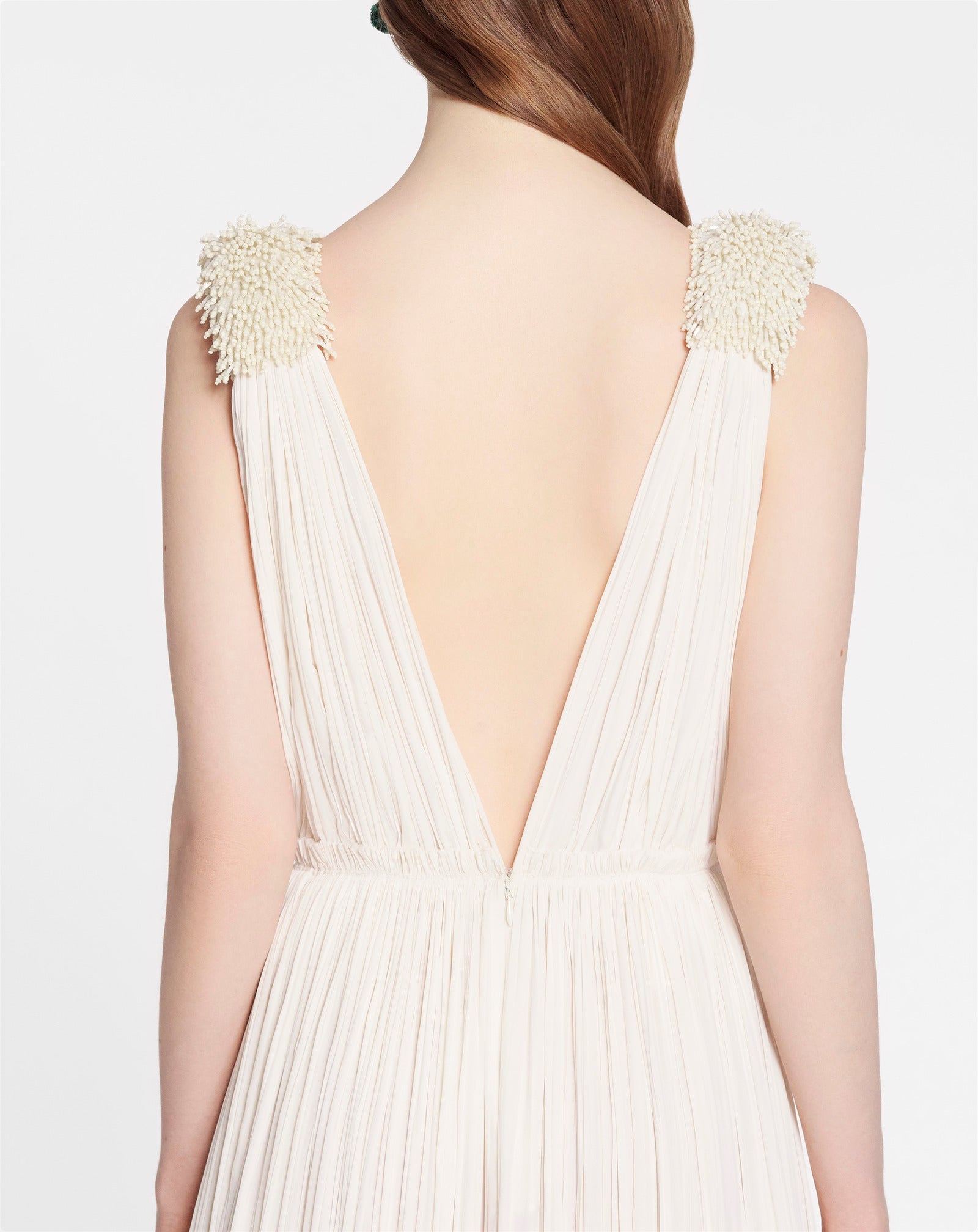 FLOOR LENGTH EVENING GOWN IN CHARMEUSE