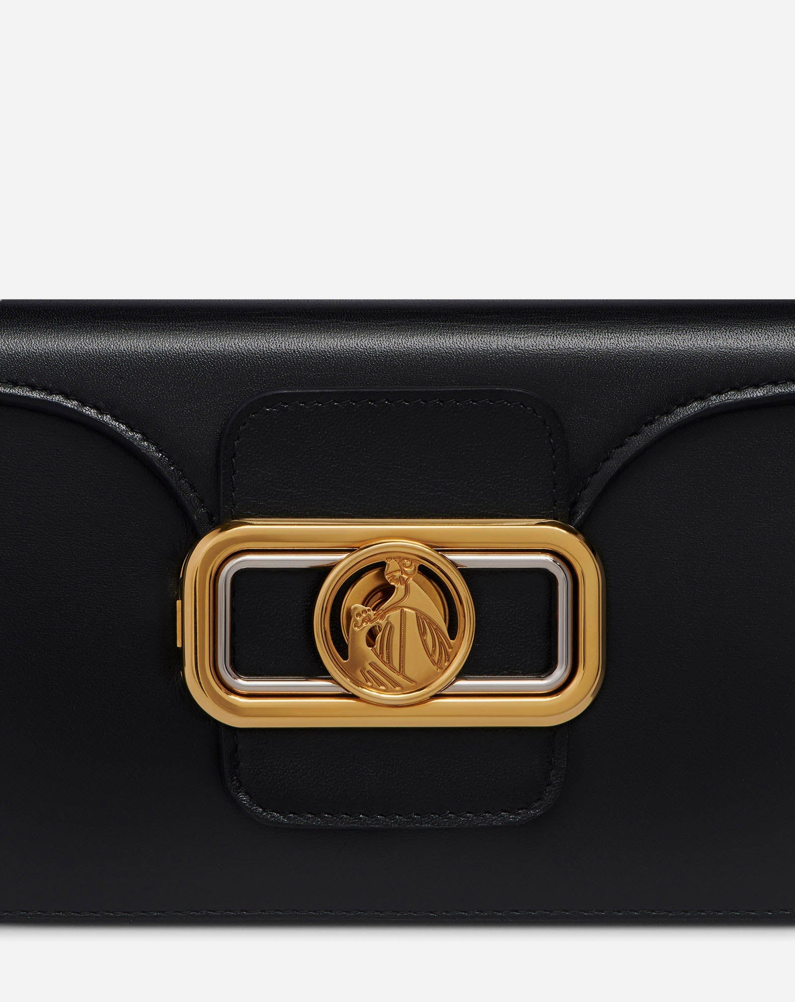 BLACK MEDIUM PENCIL LEATHER BAG