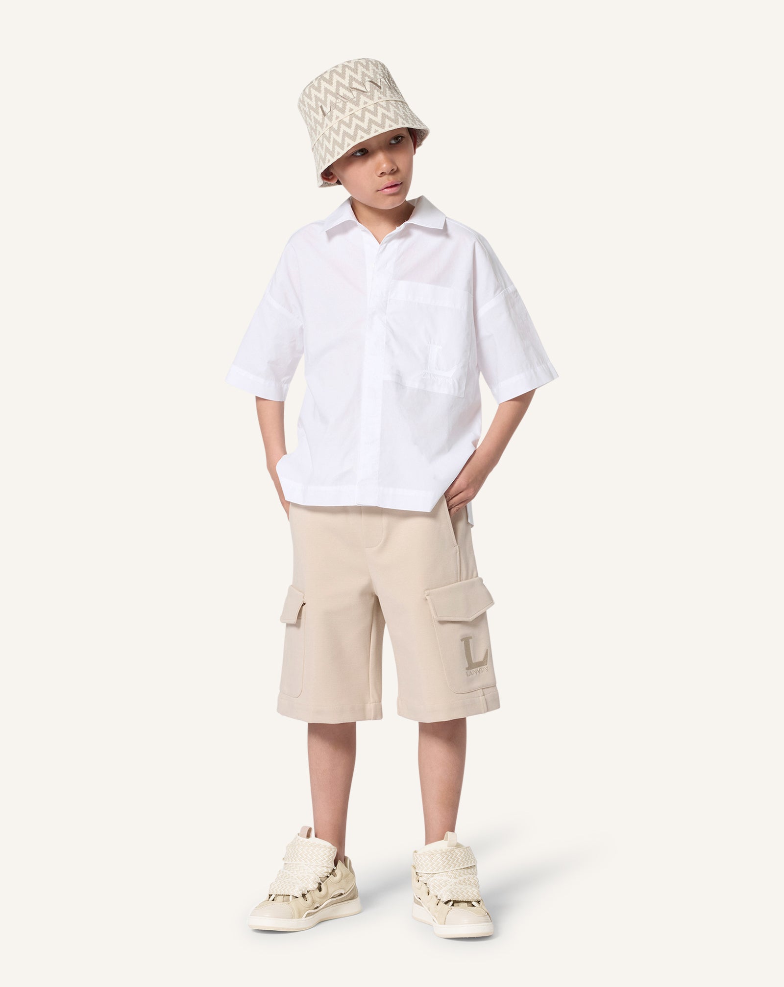 KNITTED FABRIC BUCKET HAT