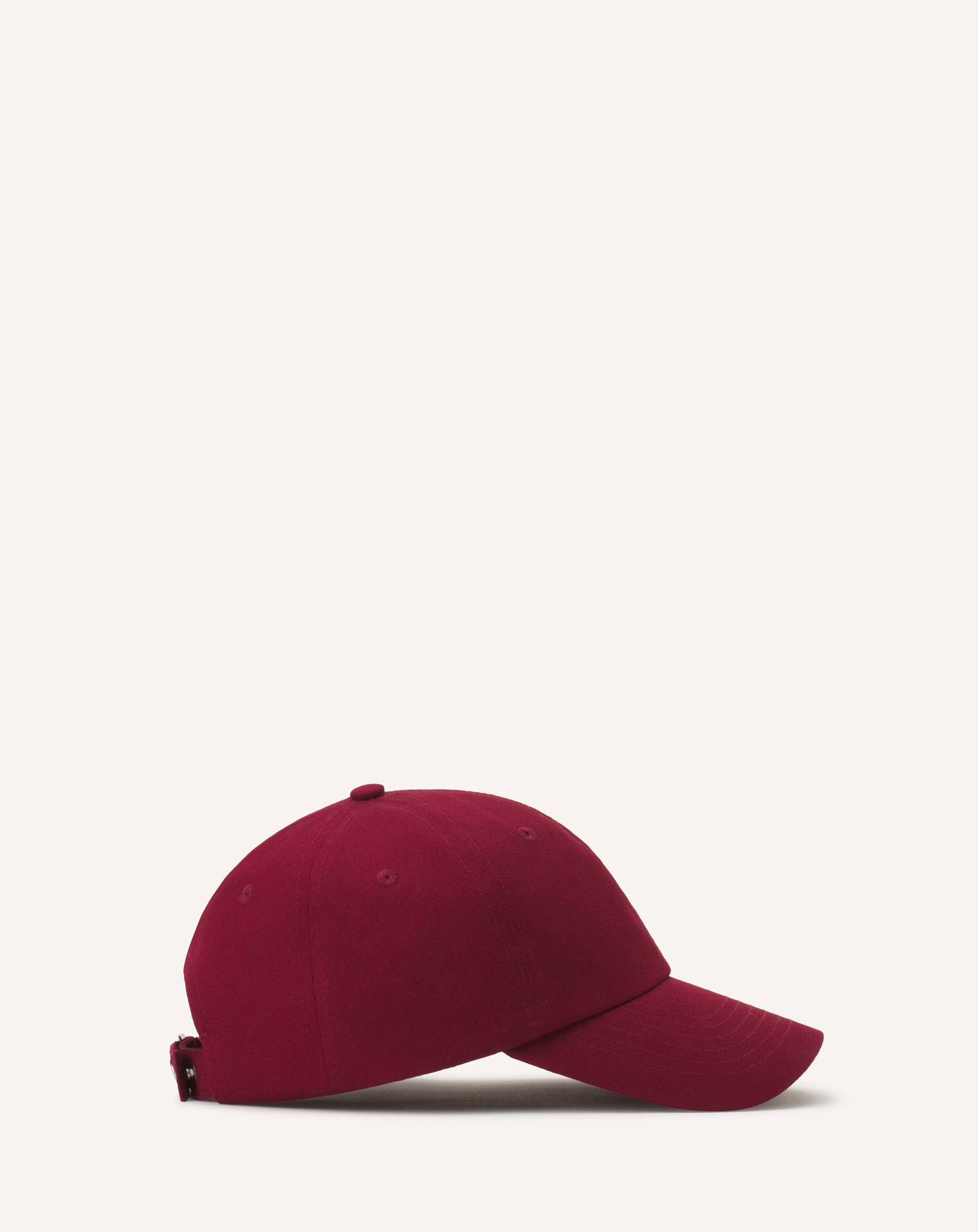 RED LANVIN SIGNATURE COTTON CAP