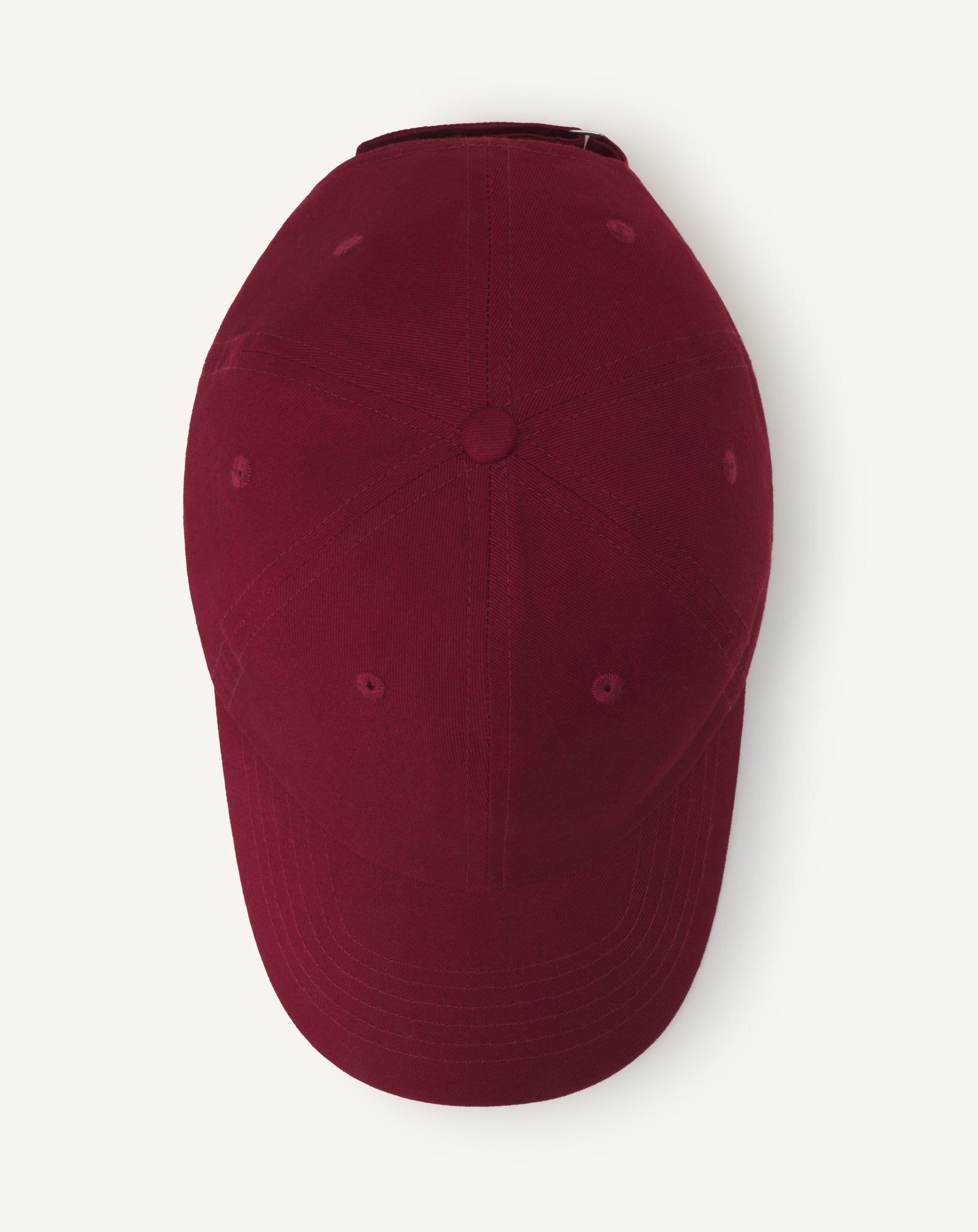 RED LANVIN SIGNATURE COTTON CAP
