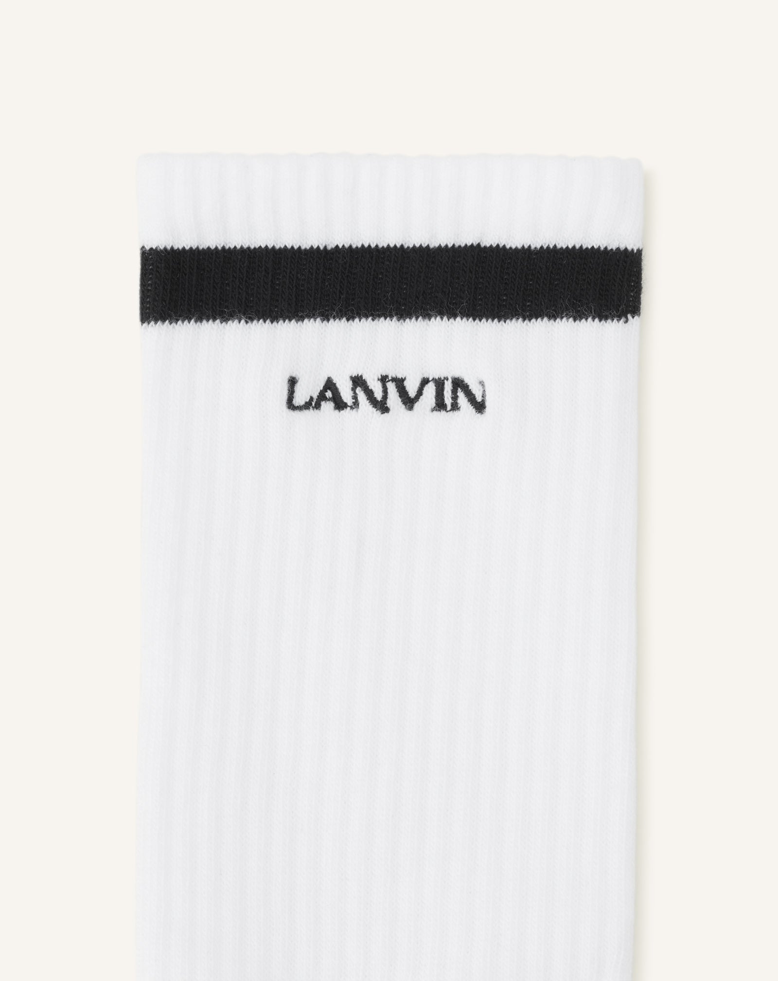 WHITE LANVIN SOCKS IN COTTON