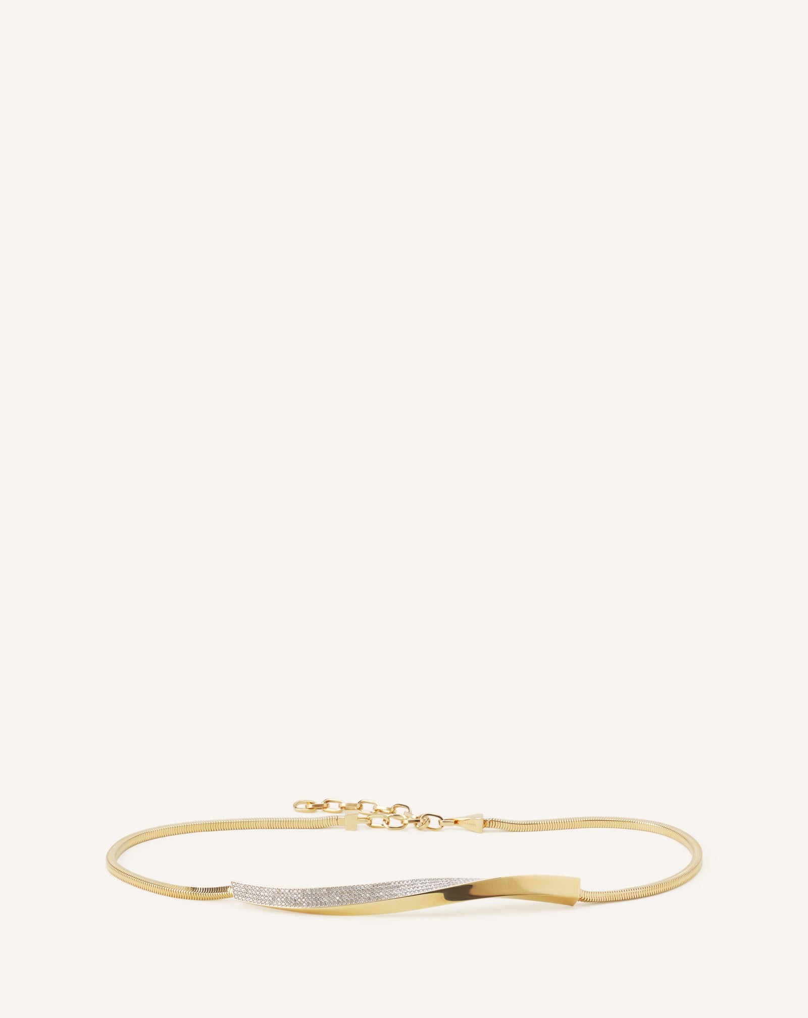 SILVER TWIST HIP BELT