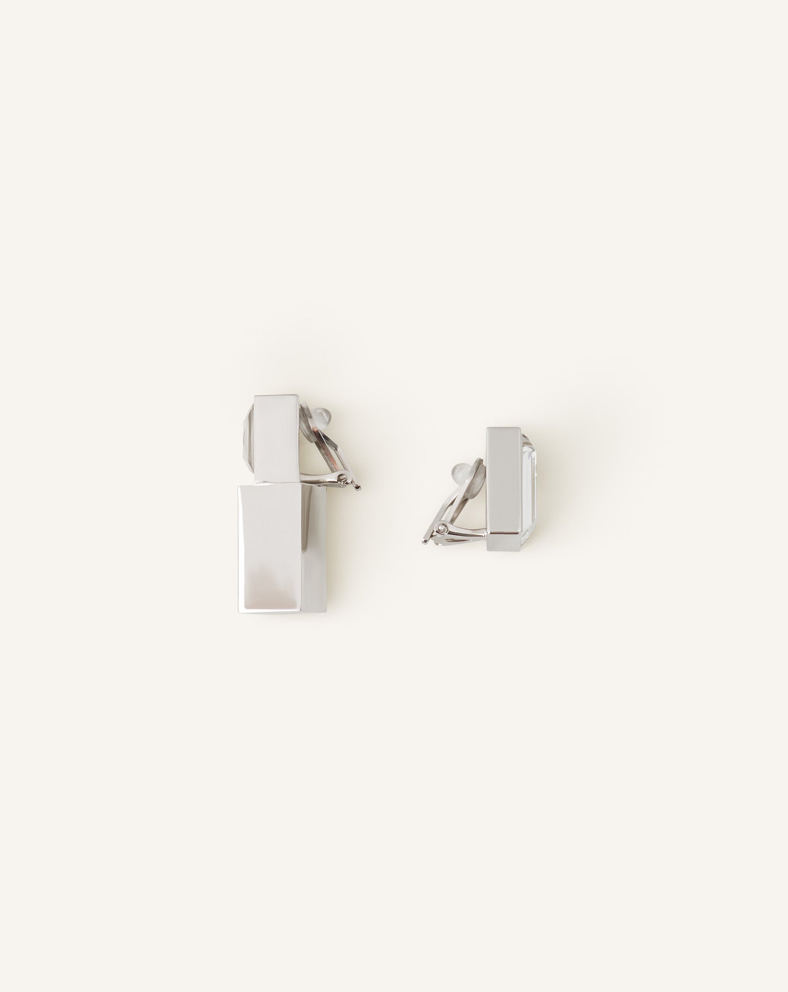 SILVER RHYTHMIQUE ASYMMETRICAL EARRINGS