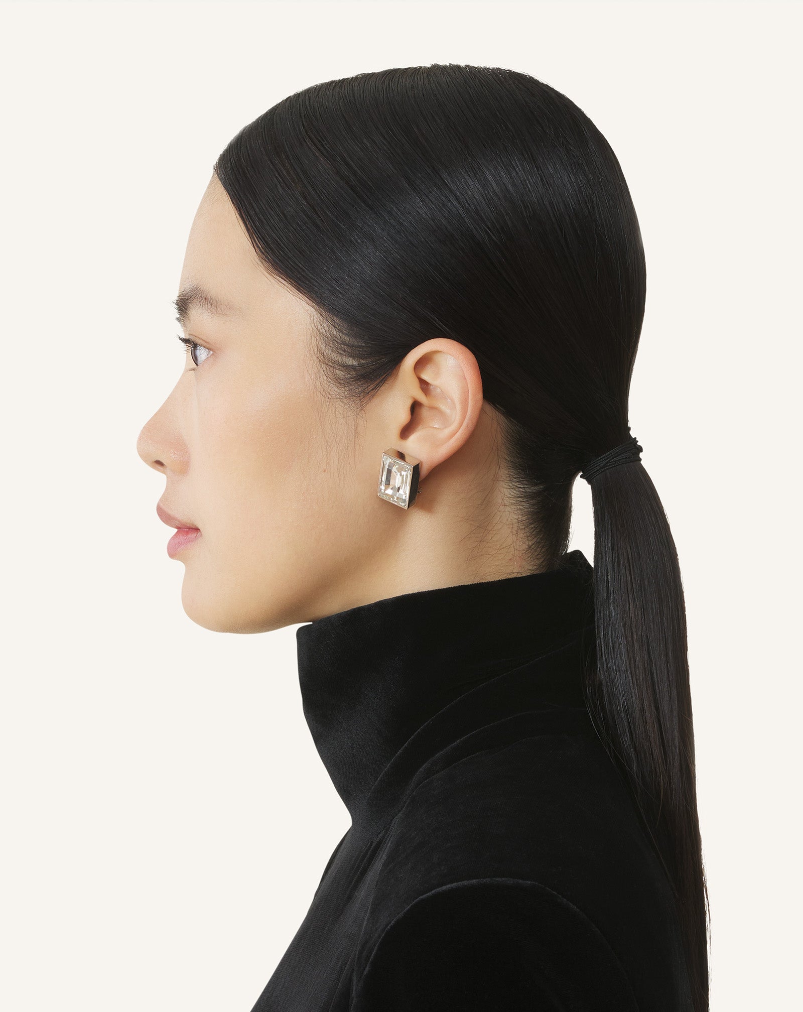 SILVER RHYTHMIQUE ASYMMETRICAL EARRINGS