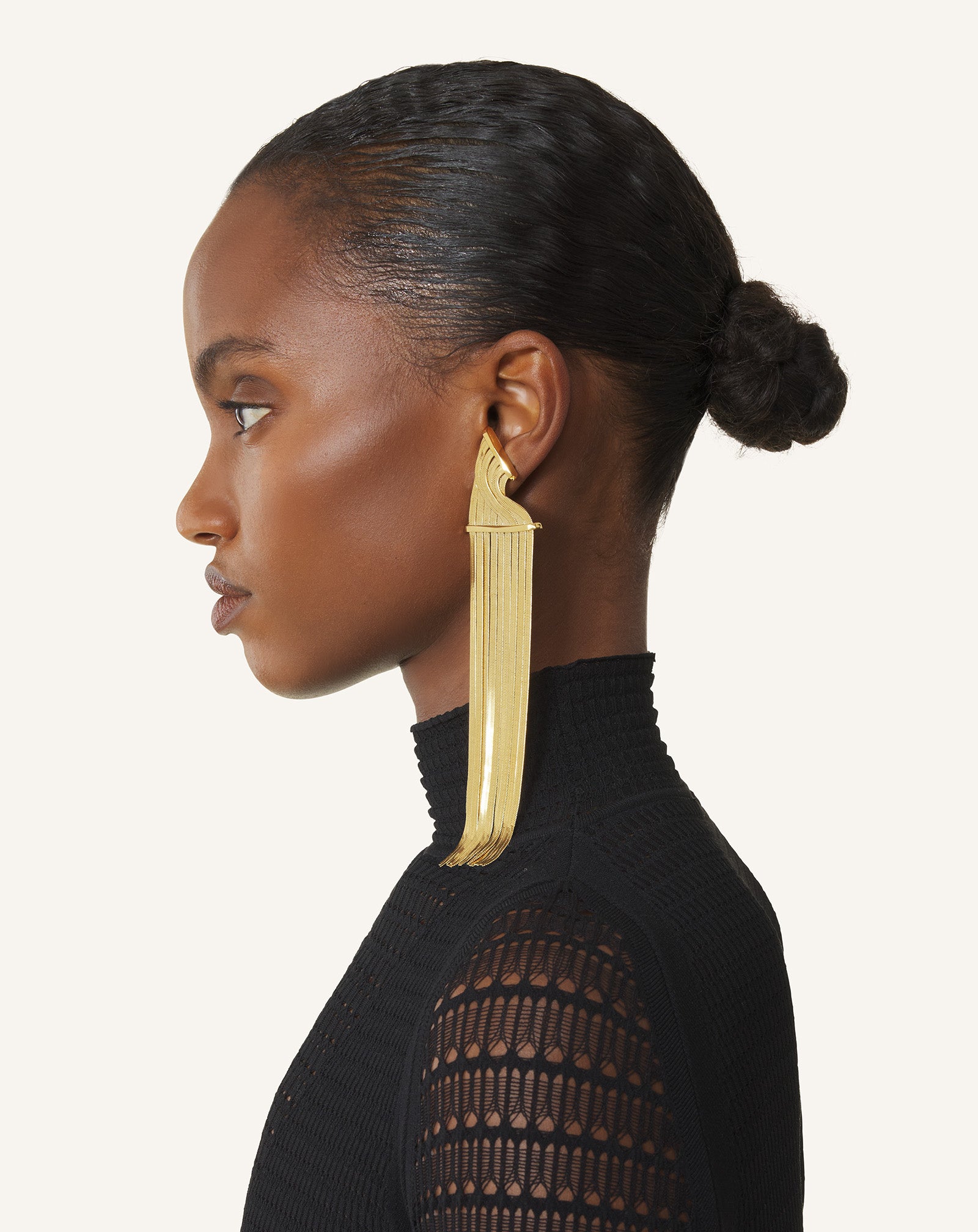 SILVER LANVIN CHAIN EARRINGS