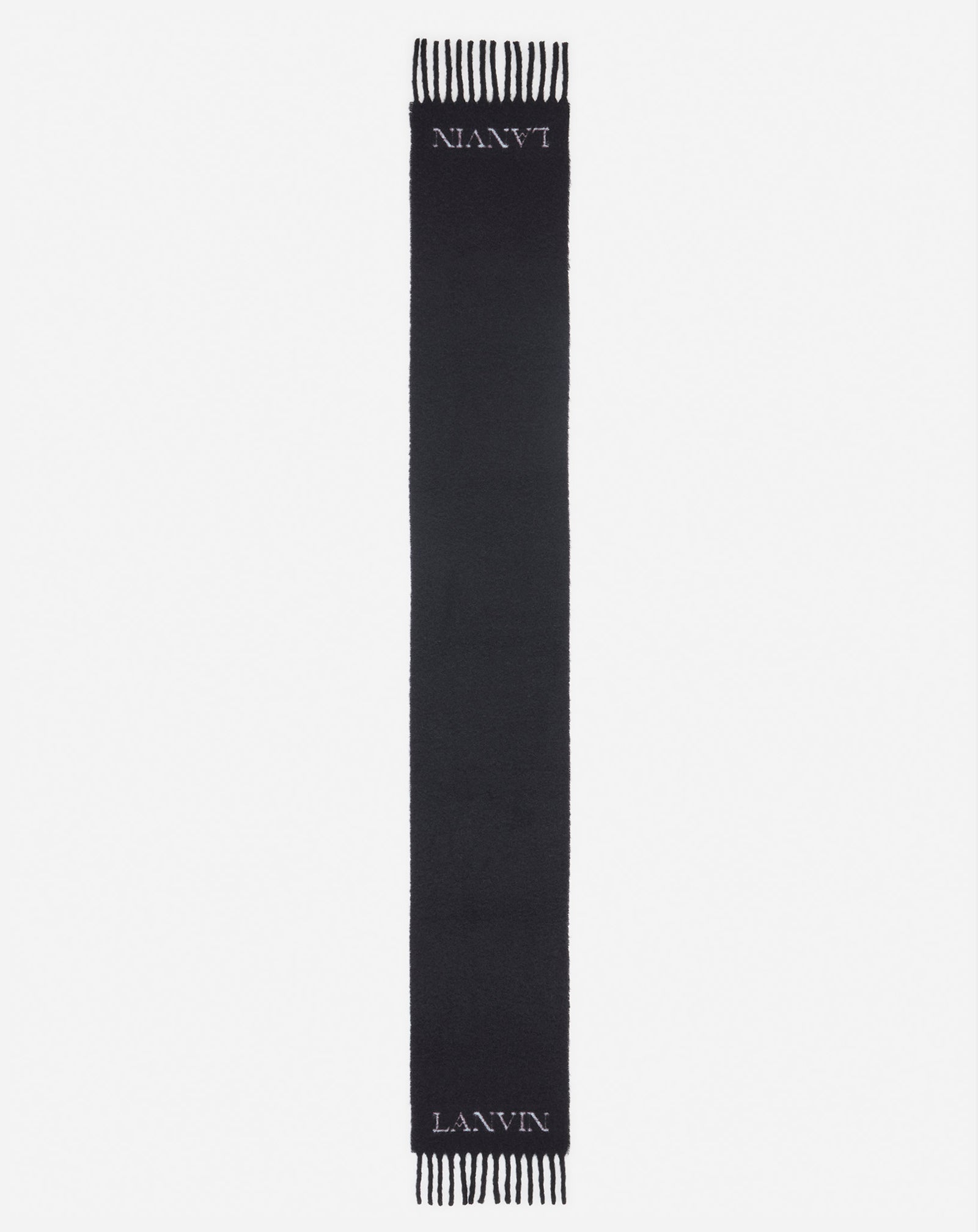 FRINGED SCARF IN WOOL