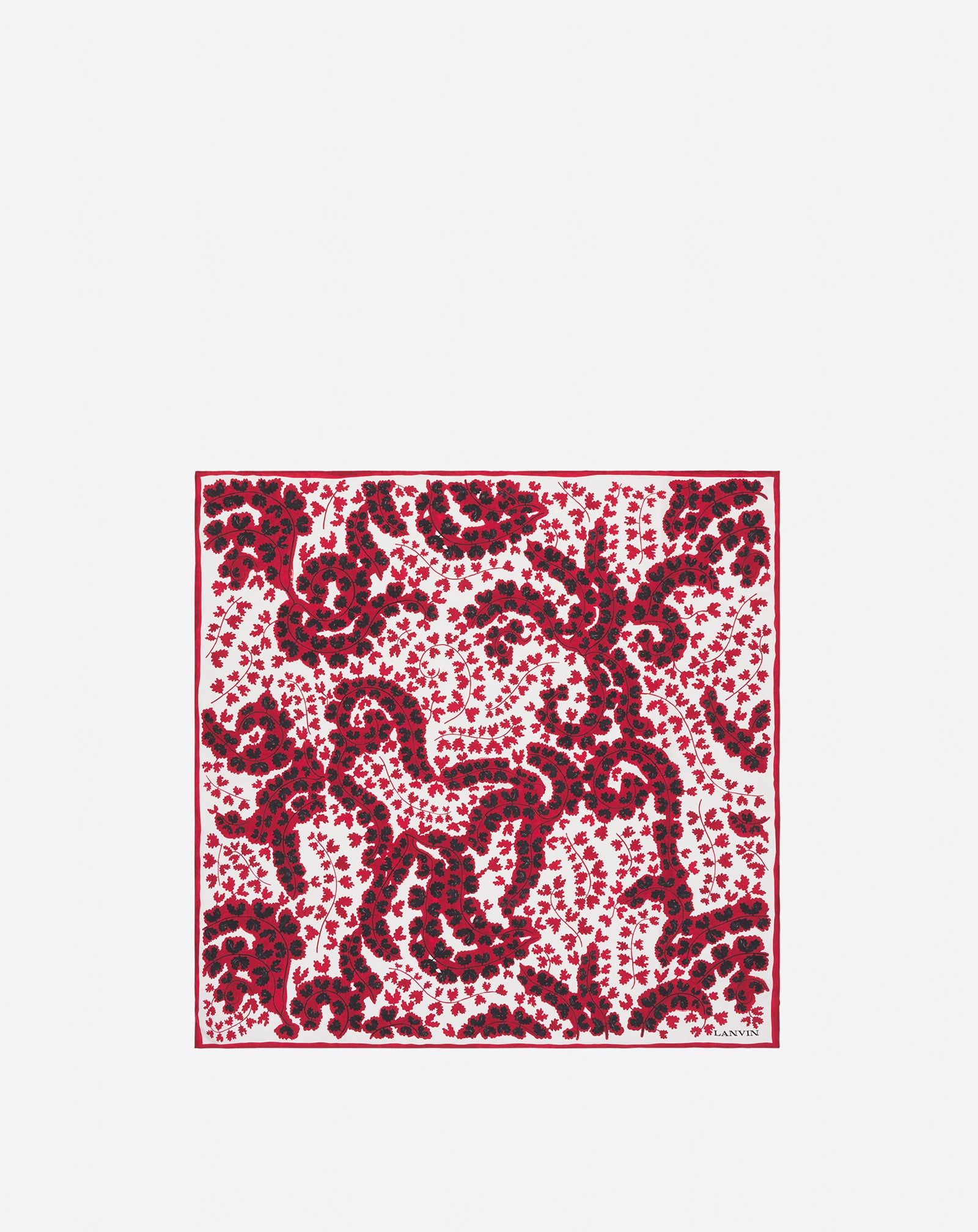 LANVIN ÉTÉ SILK SCARF WITH A RATEAU PRINT AW-SARFO1-1SRU-P25361U