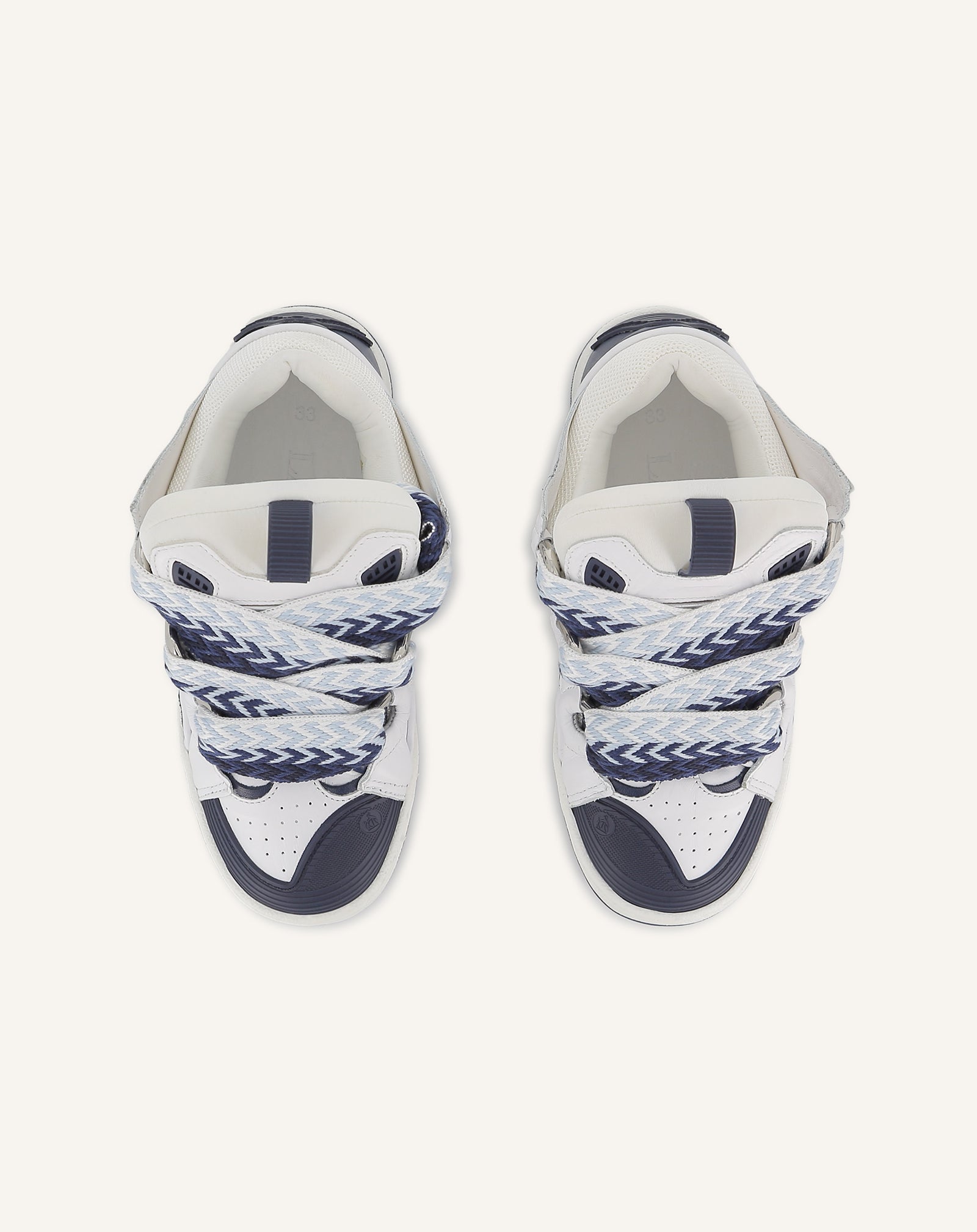 BLUE CURB LACE-UP SNEAKERS