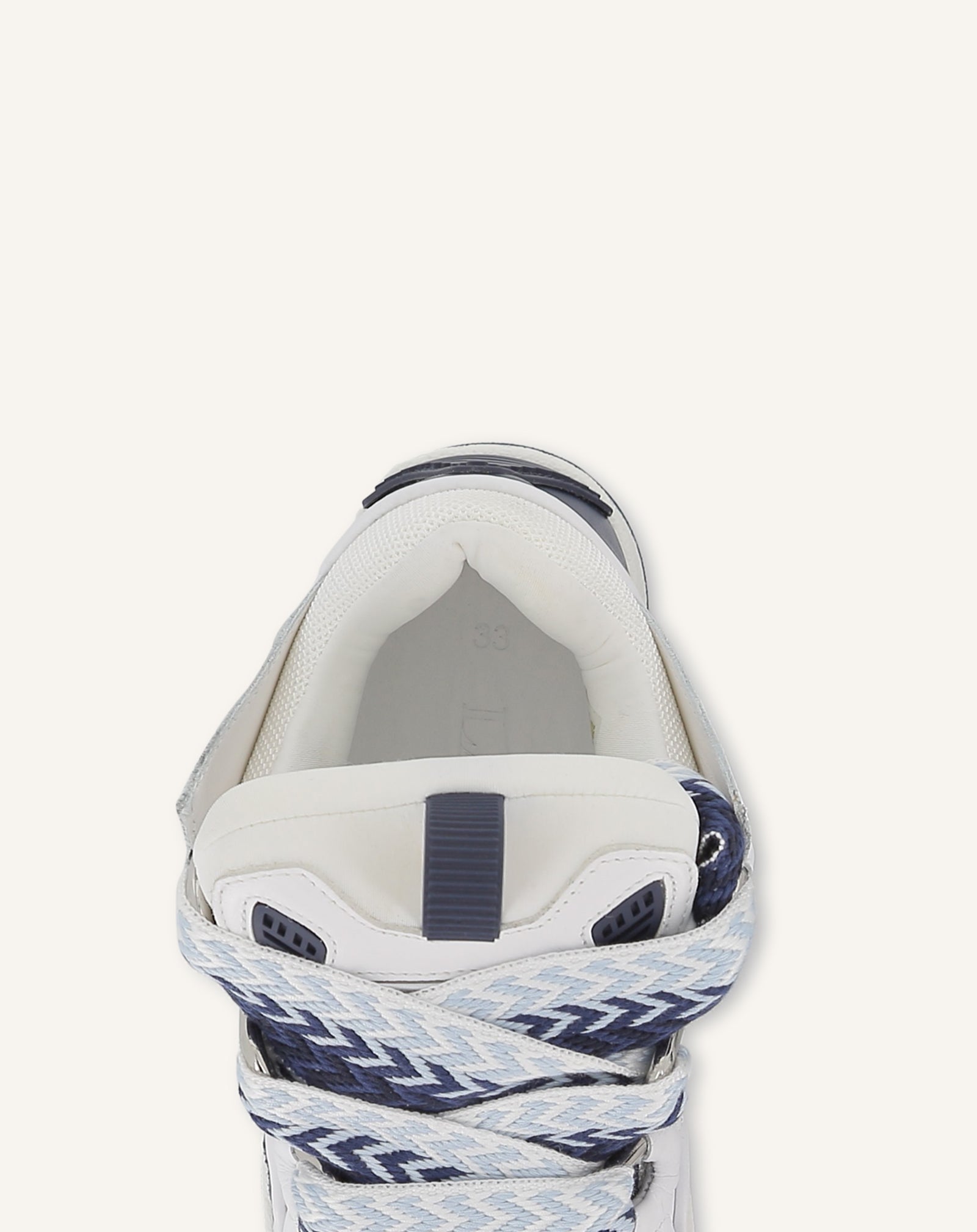 BLUE CURB LACE-UP SNEAKERS