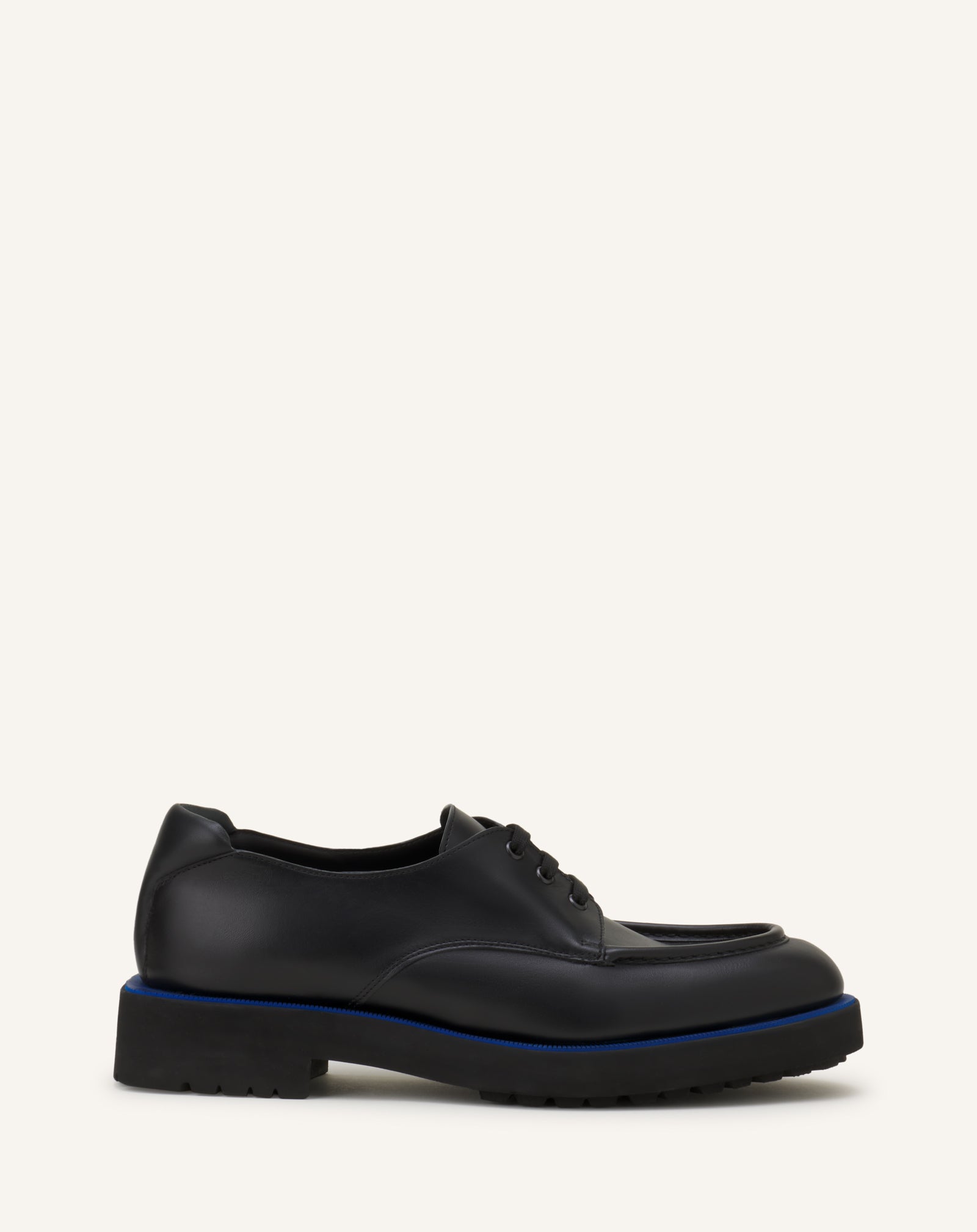 BLACK DERBY SHOES IN SOFT LEATHER