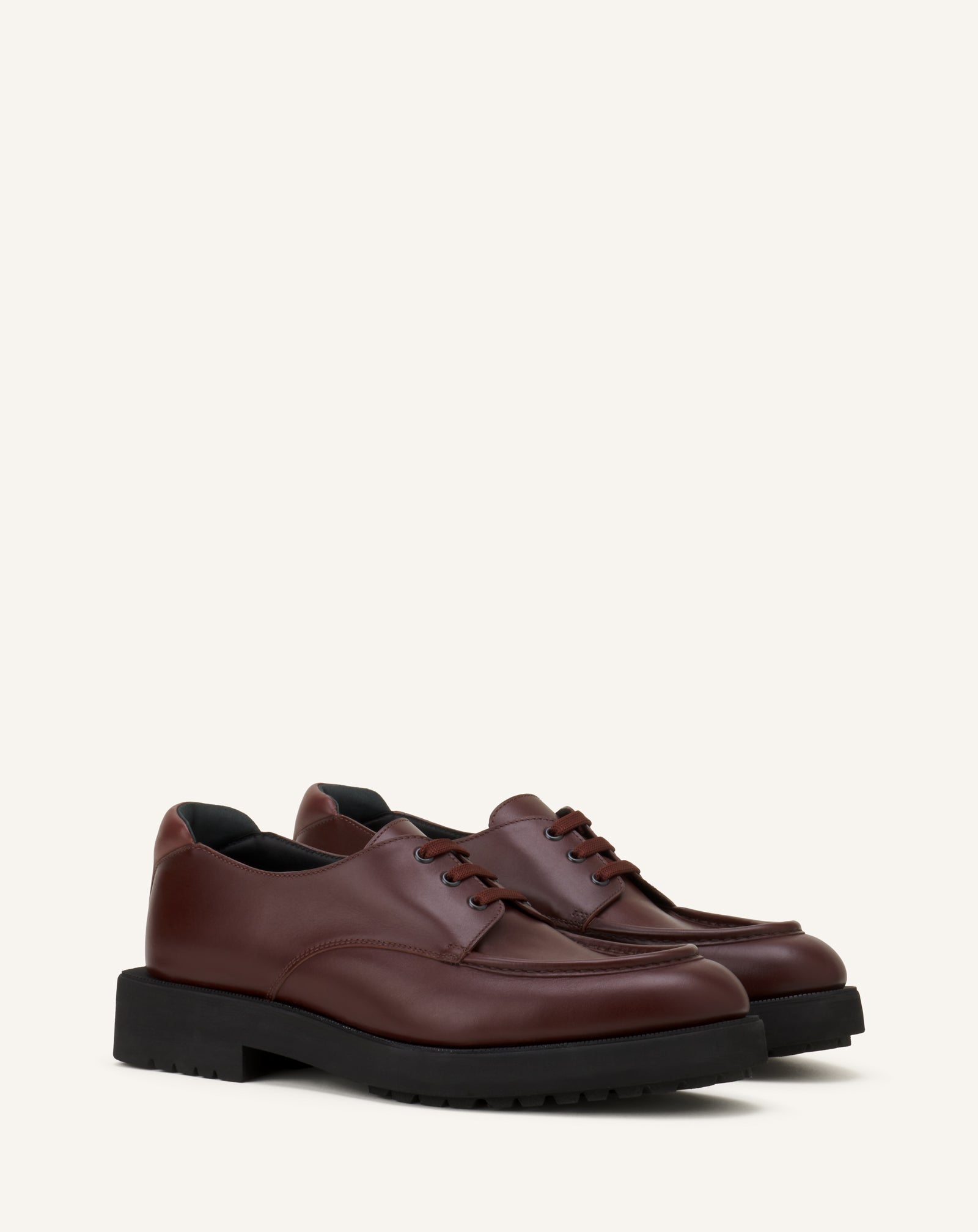 BROWN DERBY SHOES IN SOFT LEATHER
