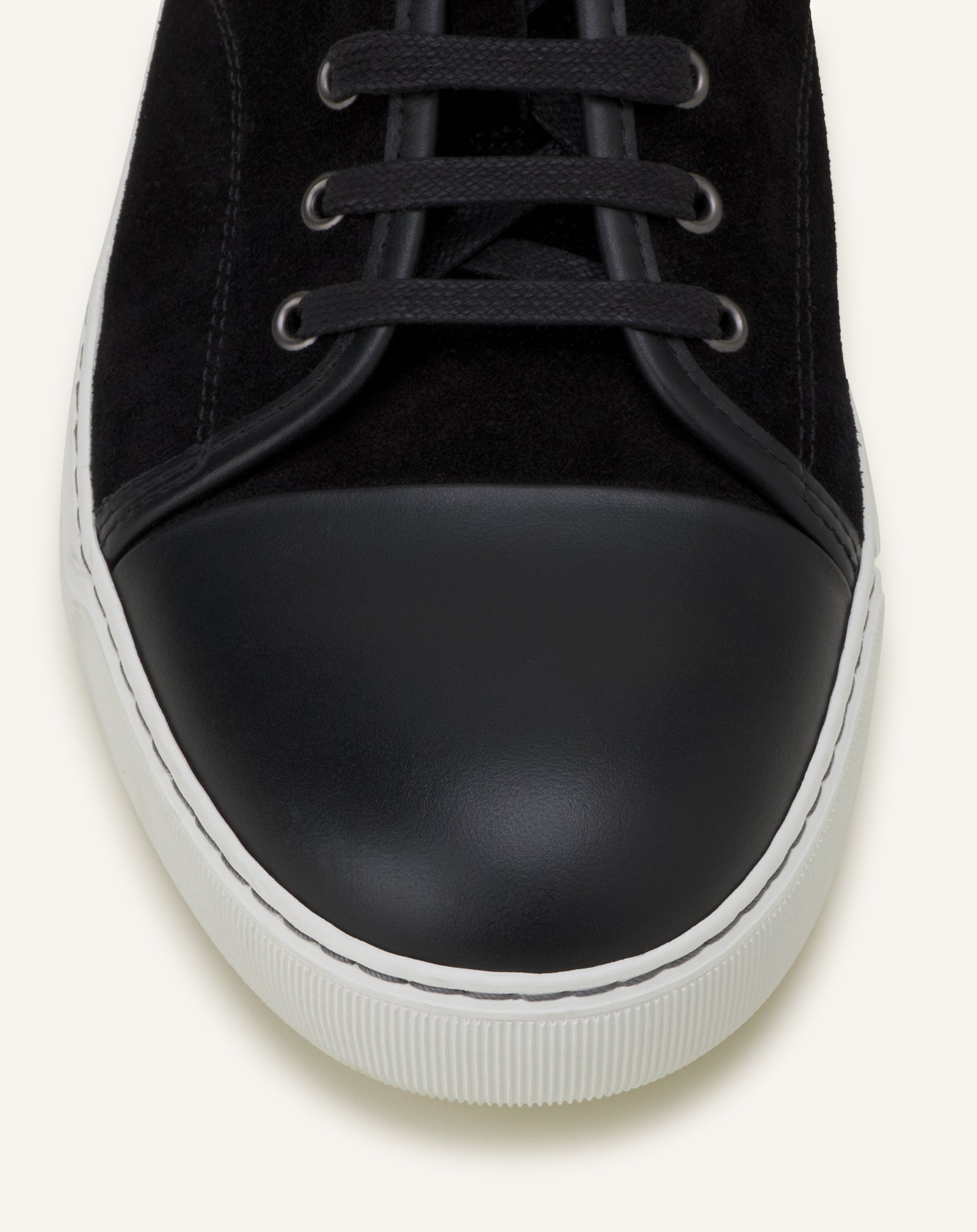 BLACK DBB1 LEATHER AND SUEDE SNEAKERS