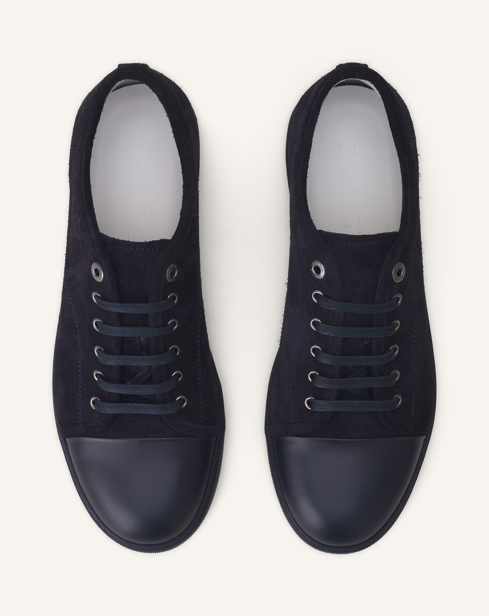 BLUE DBB1 LEATHER AND SUEDE SNEAKERS