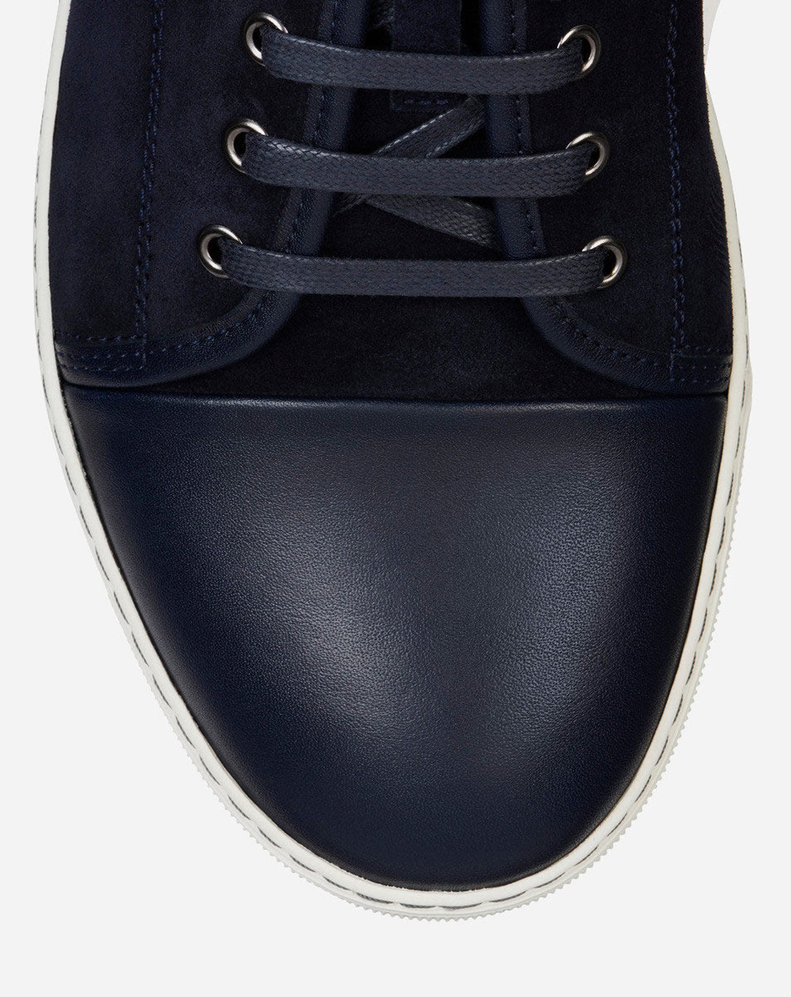 BLUE DBB1 LEATHER AND SUEDE SNEAKERS