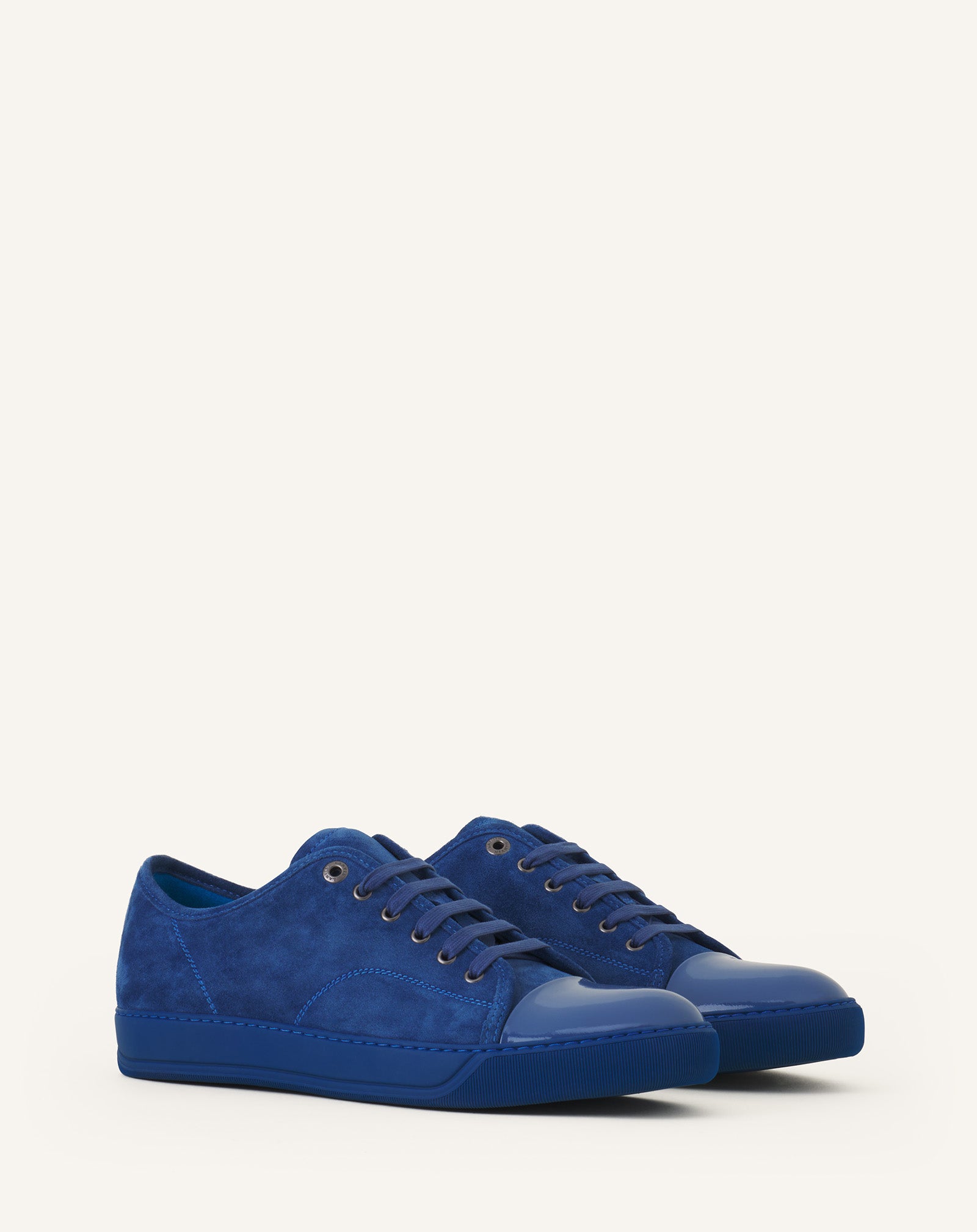 DBB1 PATENT LEATHER AND SUEDE SNEAKERS