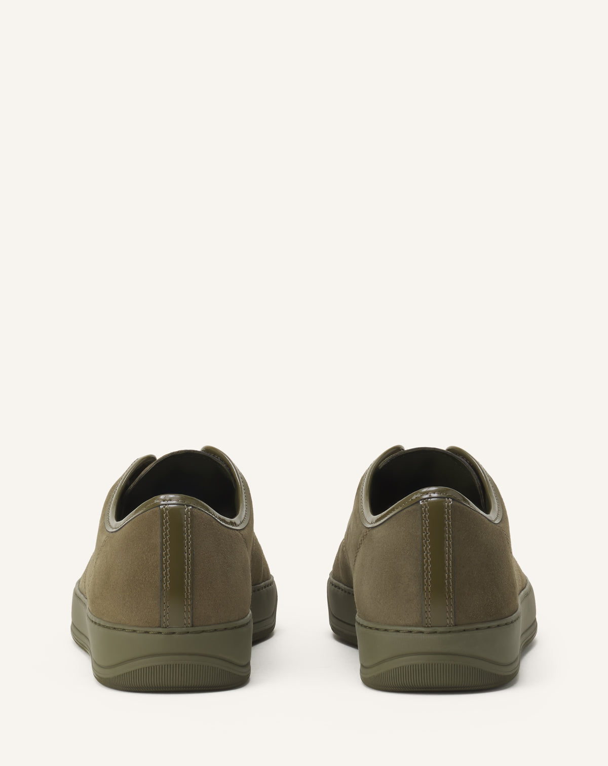 GREEN DBB1 SNEAKERS IN PATENT LEATHER AND SUEDE