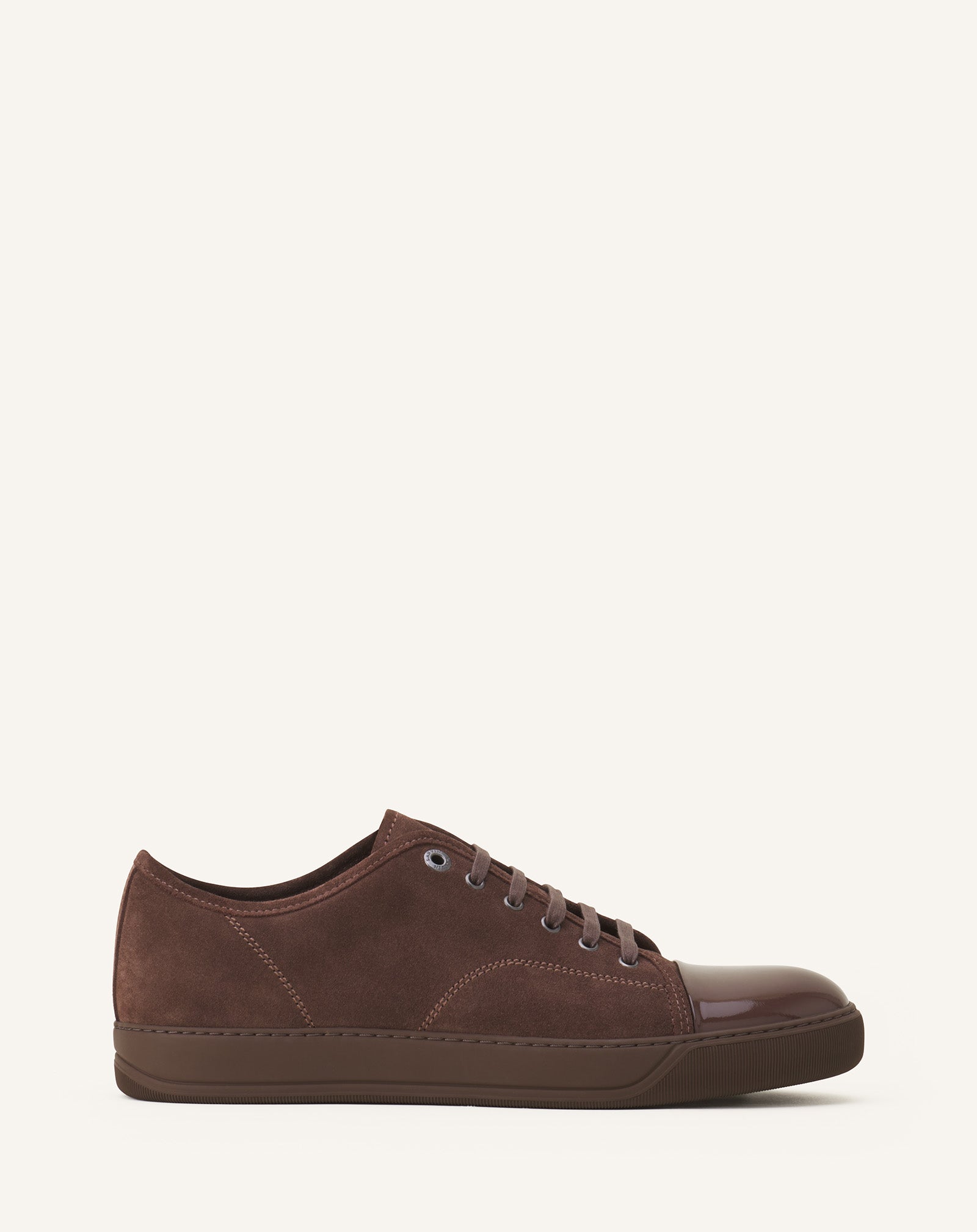 DBB1 PATENT LEATHER AND SUEDE SNEAKERS