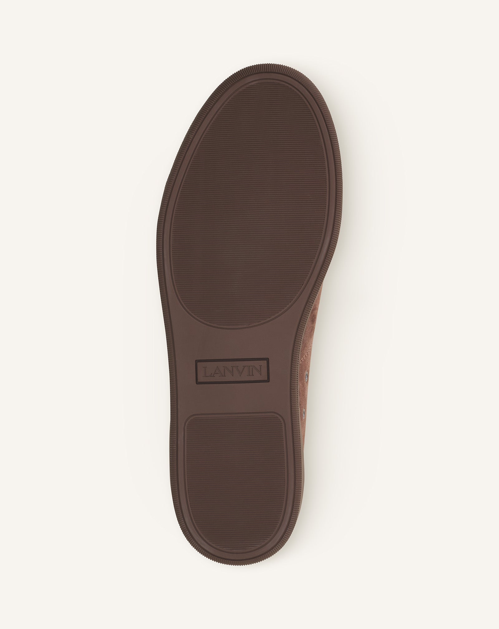 BROWN DBB1 PATENT LEATHER AND SUEDE SNEAKERS
