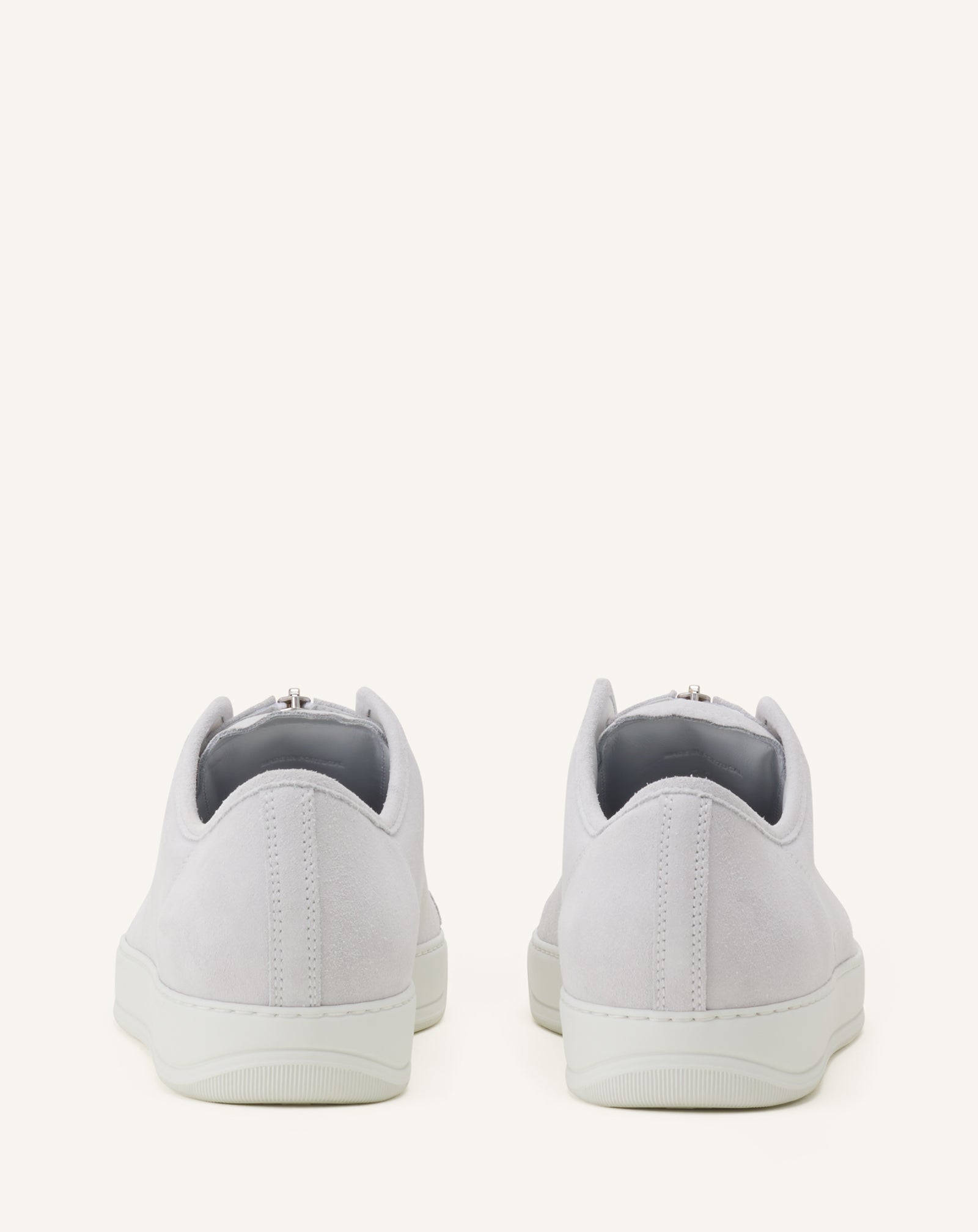 White Dbb1 Zip Sneakers In Suede | Lanvin