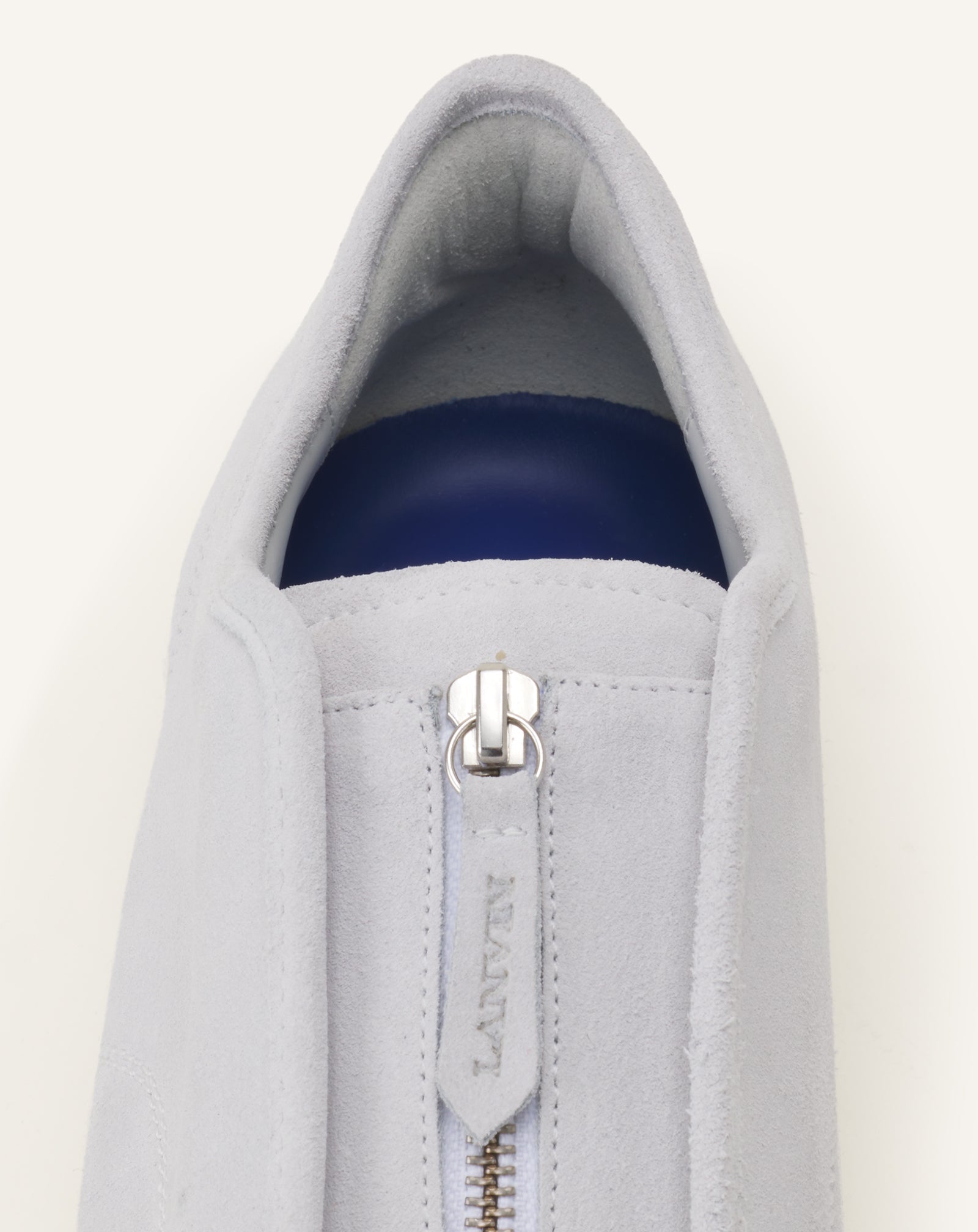 WHITE DBB1 SUEDE ZIP SNEAKERS