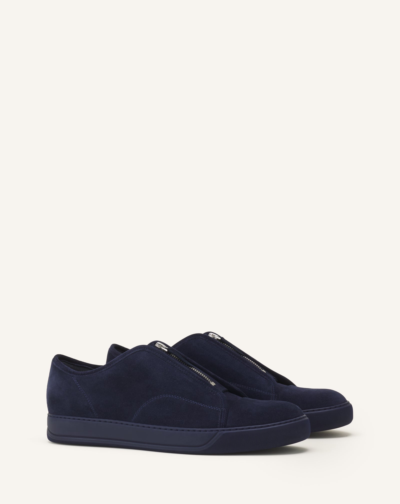 Blue Dbb1 Zip Sneakers In Suede | Lanvin