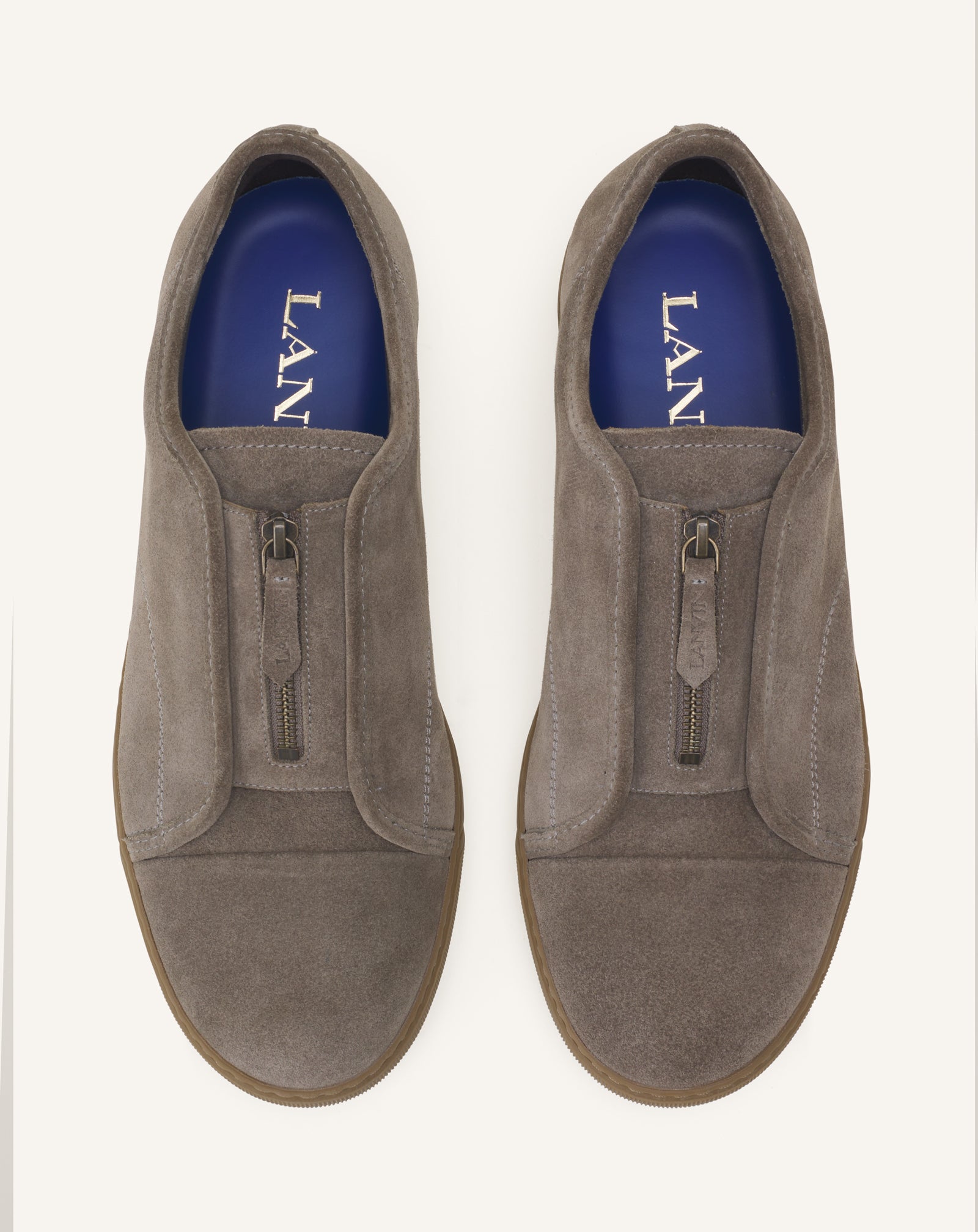 GREEN DBB1 SUEDE ZIP SNEAKERS