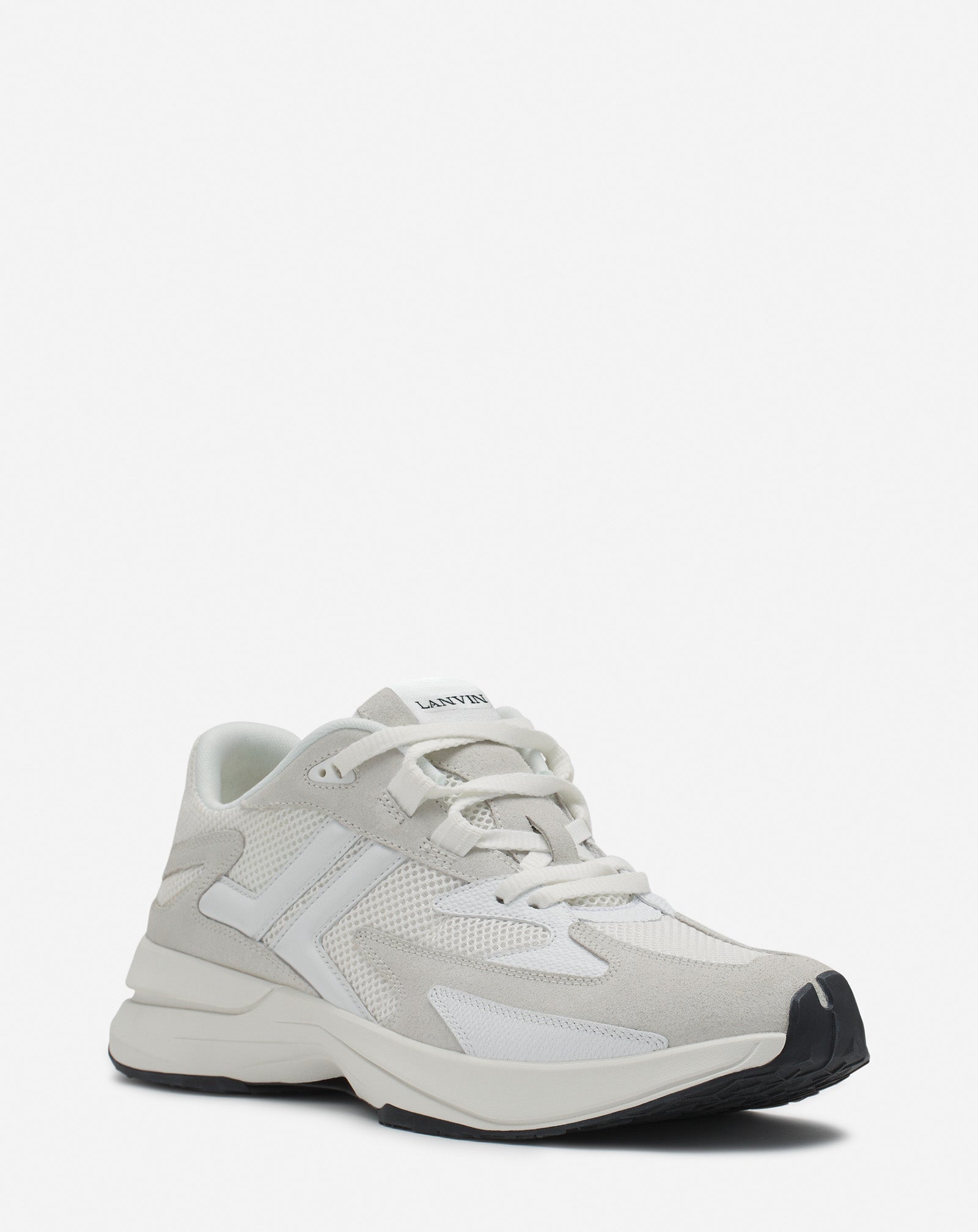 White Jla Mesh Sneakers | Lanvin