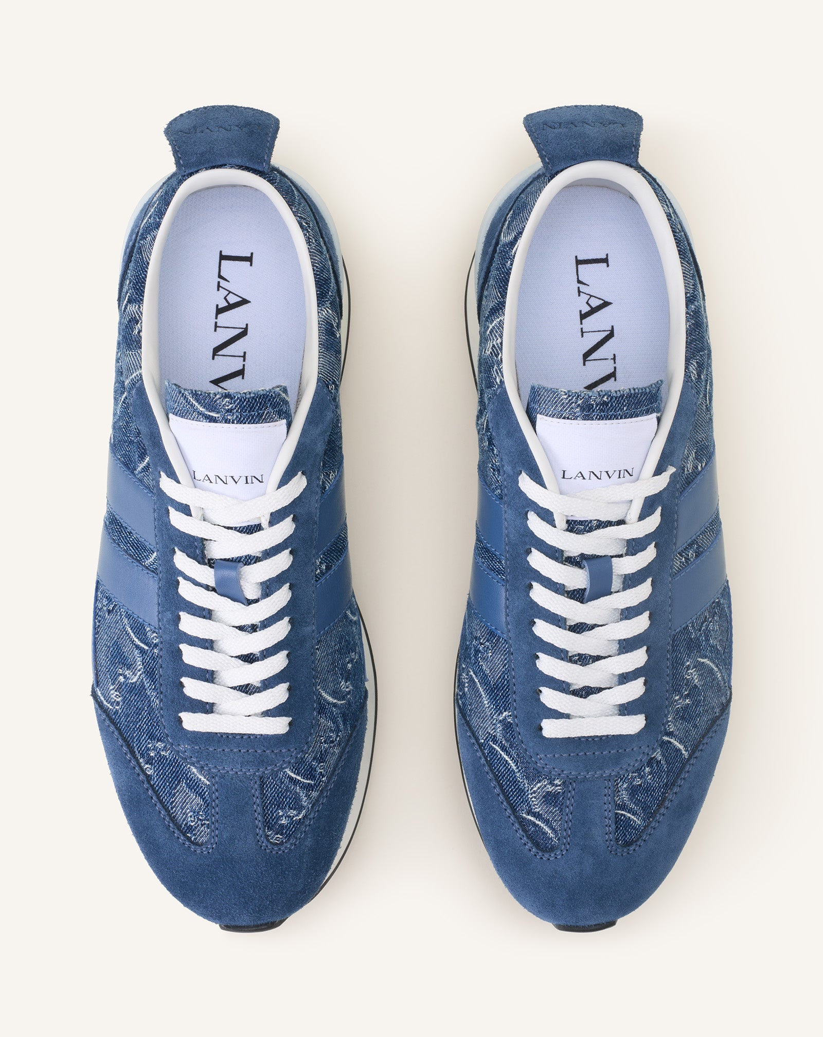 BLUE LUNAR YEAR BUMPR SNEAKERS IN DENIM