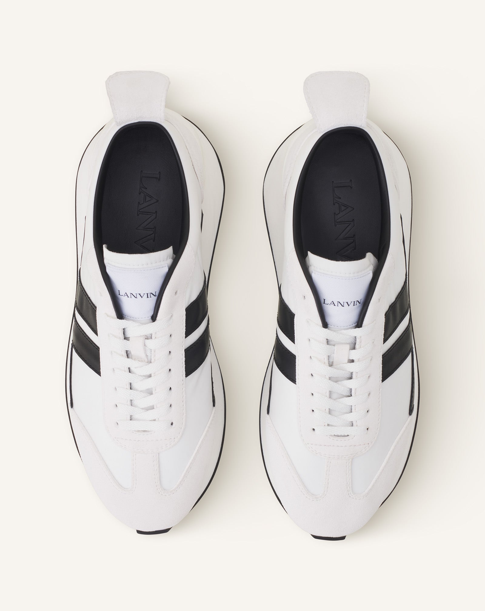 WHITE BUMPR SNEAKERS IN NYLON