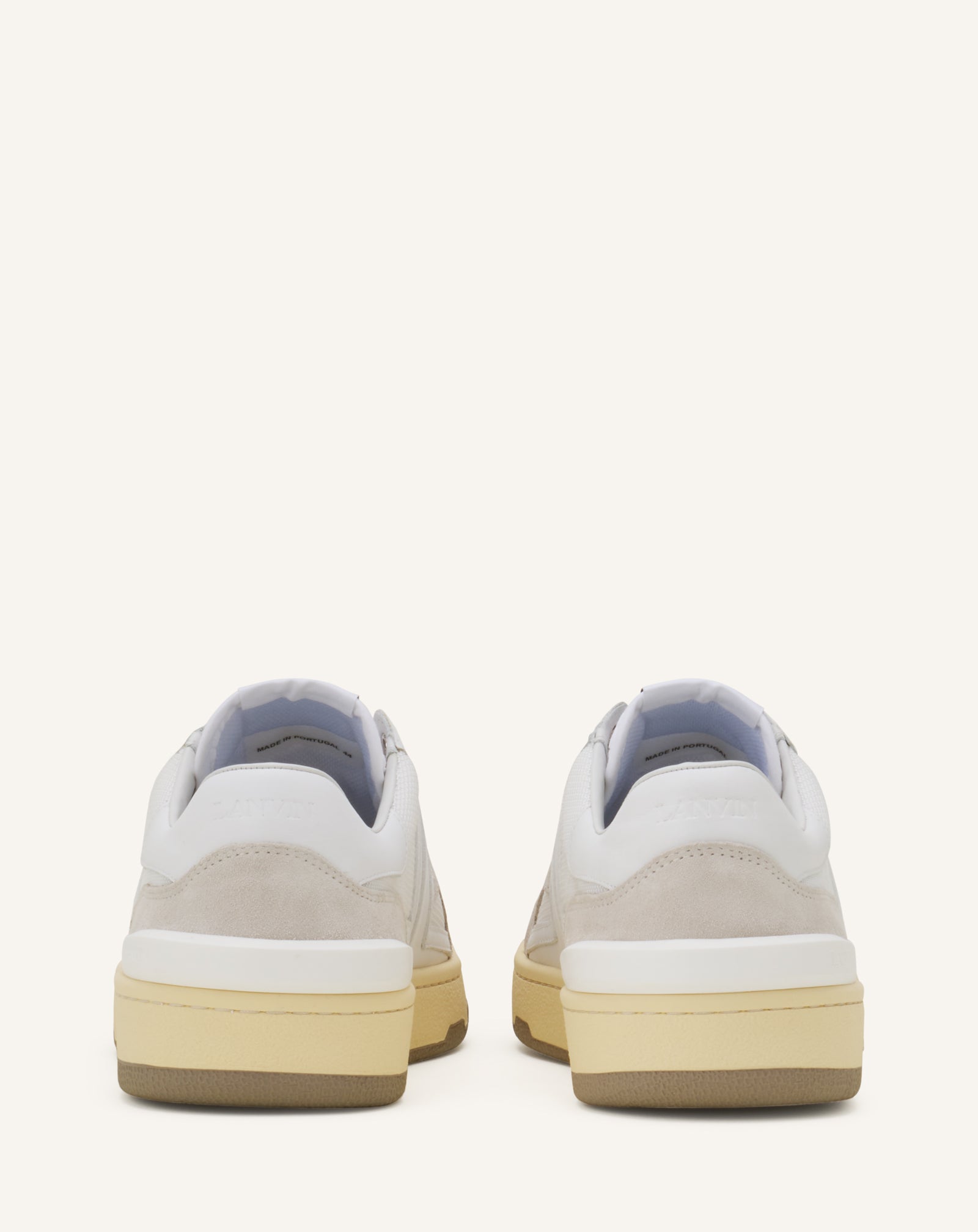 White Clay Mesh Sneakers | Lanvin