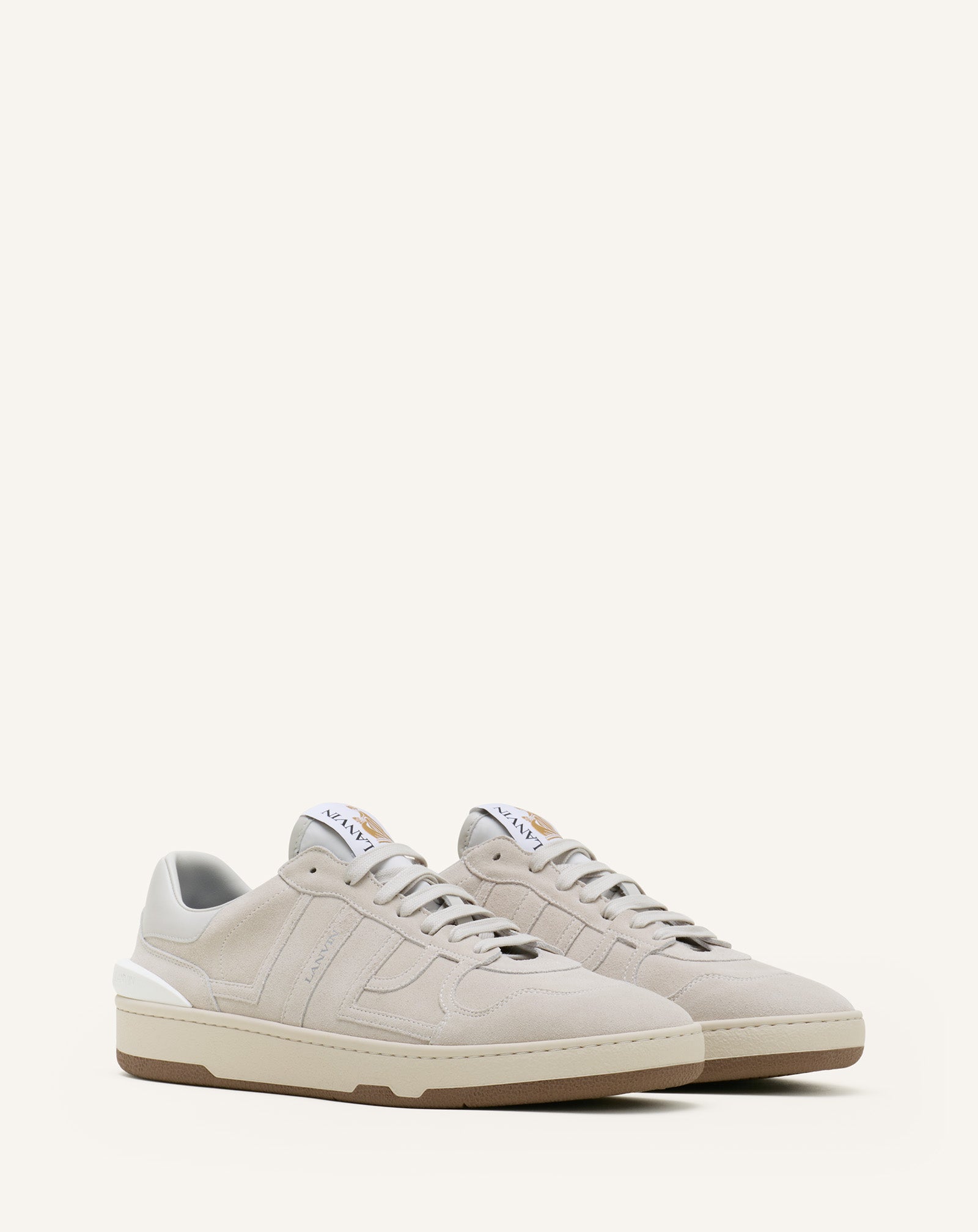 CLAY SNEAKERS IN MESH AND LEATHER