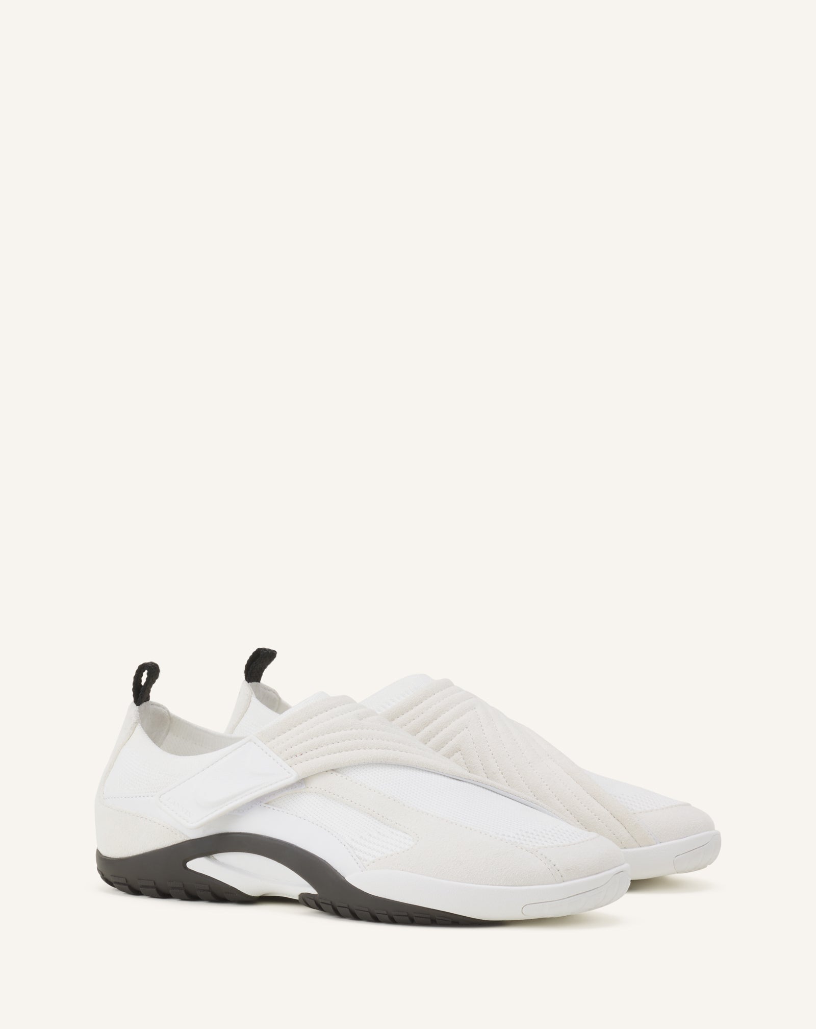 Sneaker Lnv1 En Suede Tricote White | Lanvin