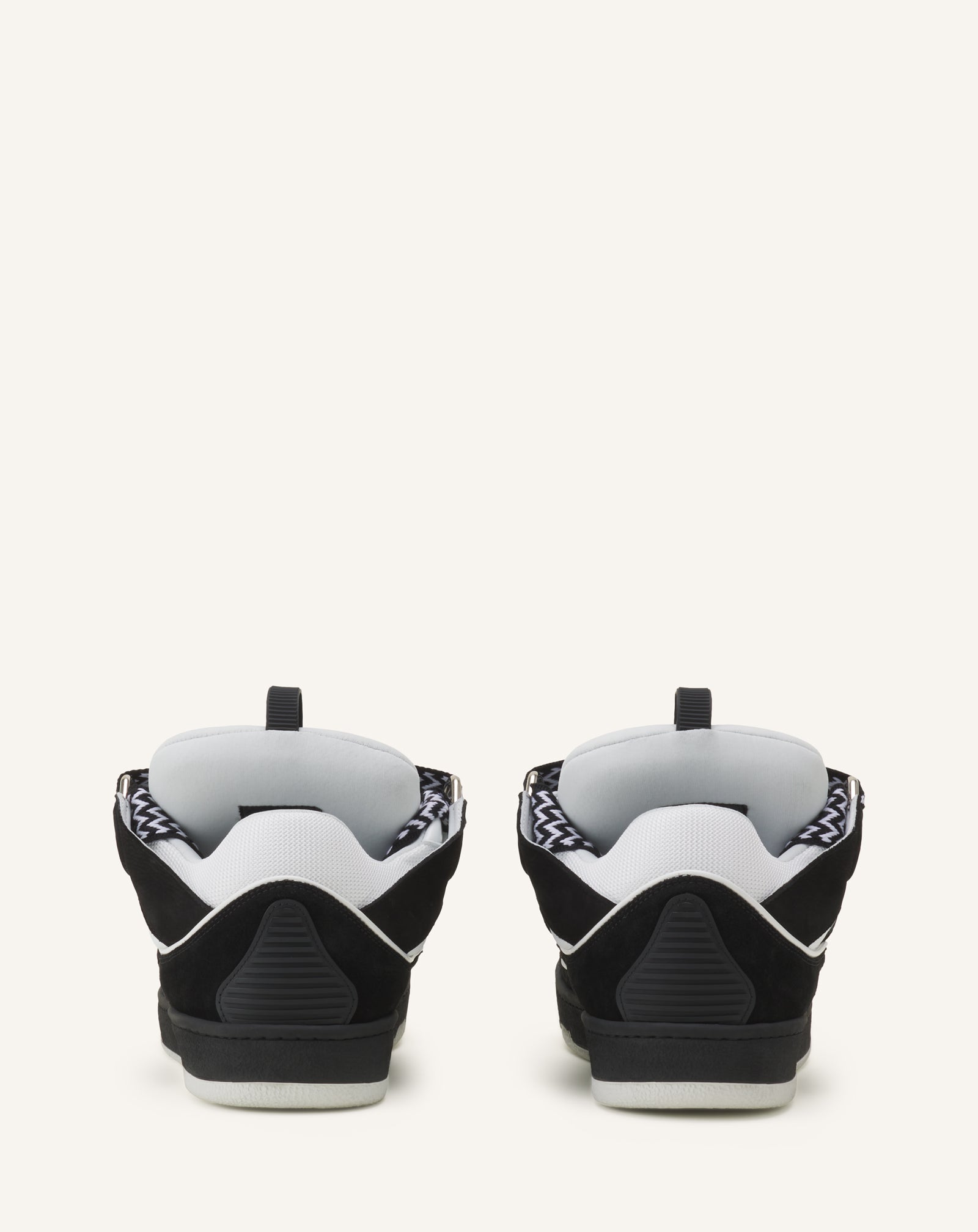 GREY CURB SNEAKERS IN LEATHER