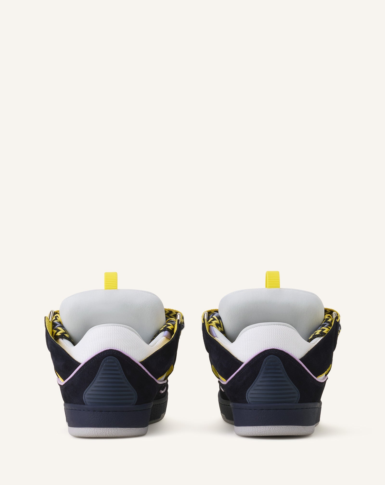 Blue Curb Leather Sneakers | Lanvin
