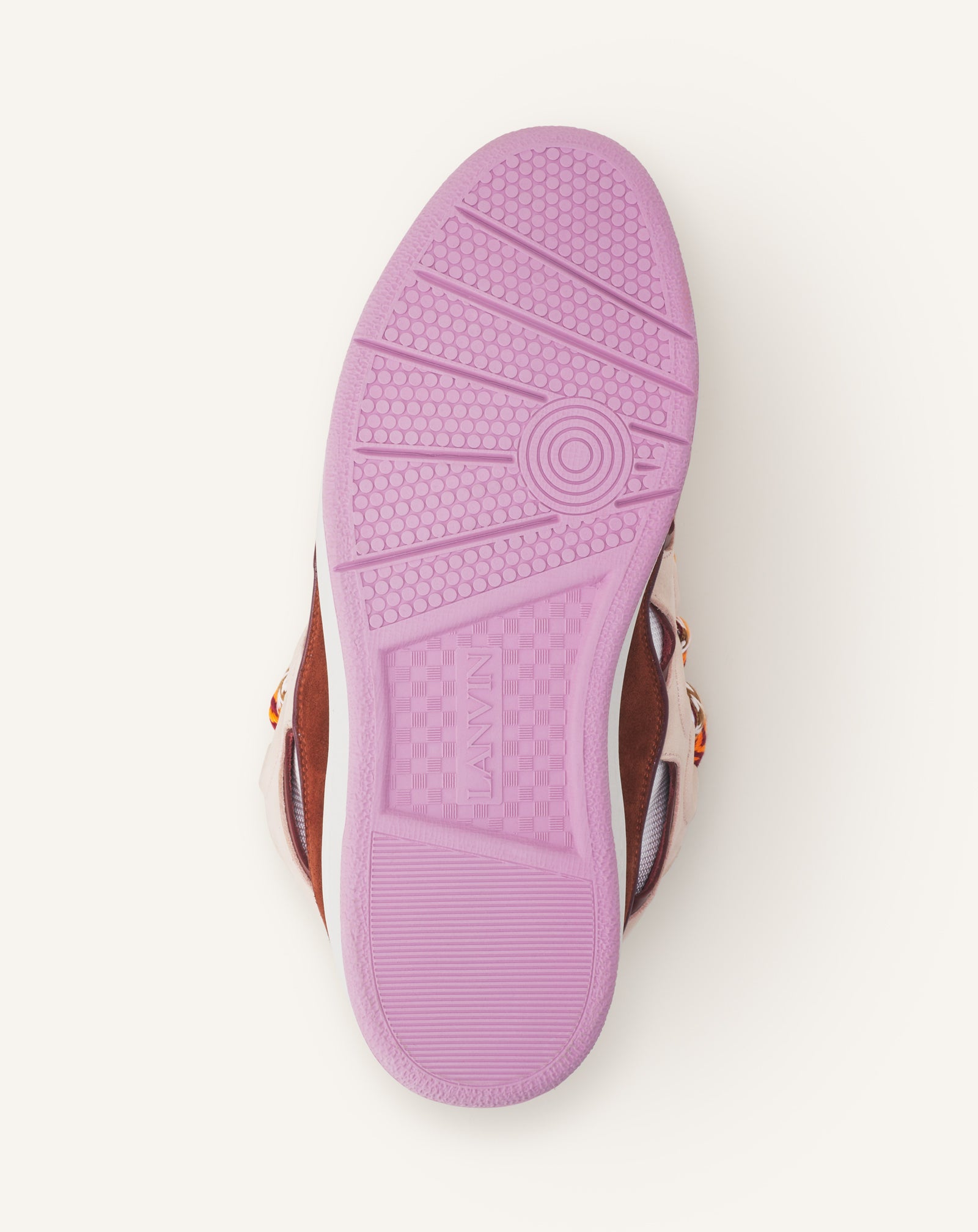 PINK CURB SNEAKERS IN LEATHER