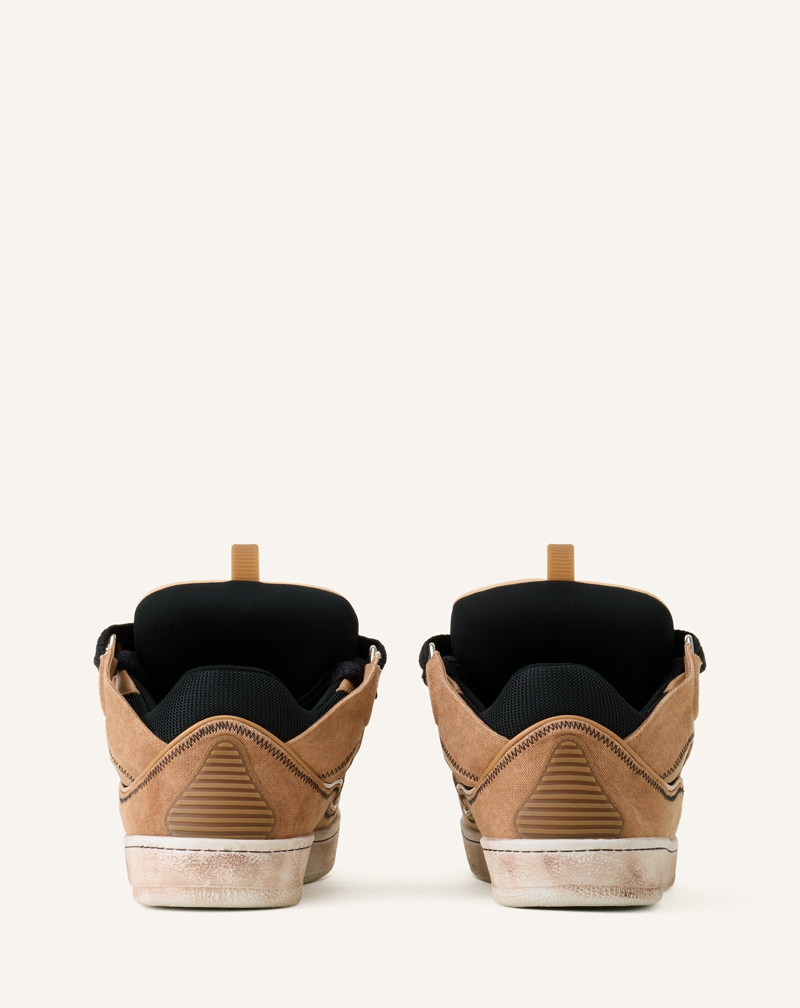 Brown Curb Sneakers In Canvas | Lanvin