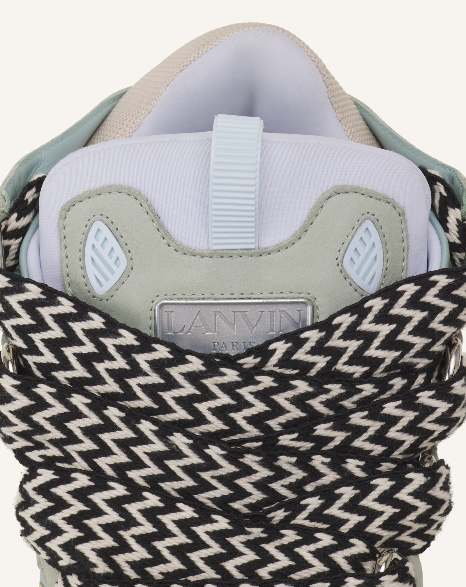BLUE CURB SNEAKERS IN LEATHER