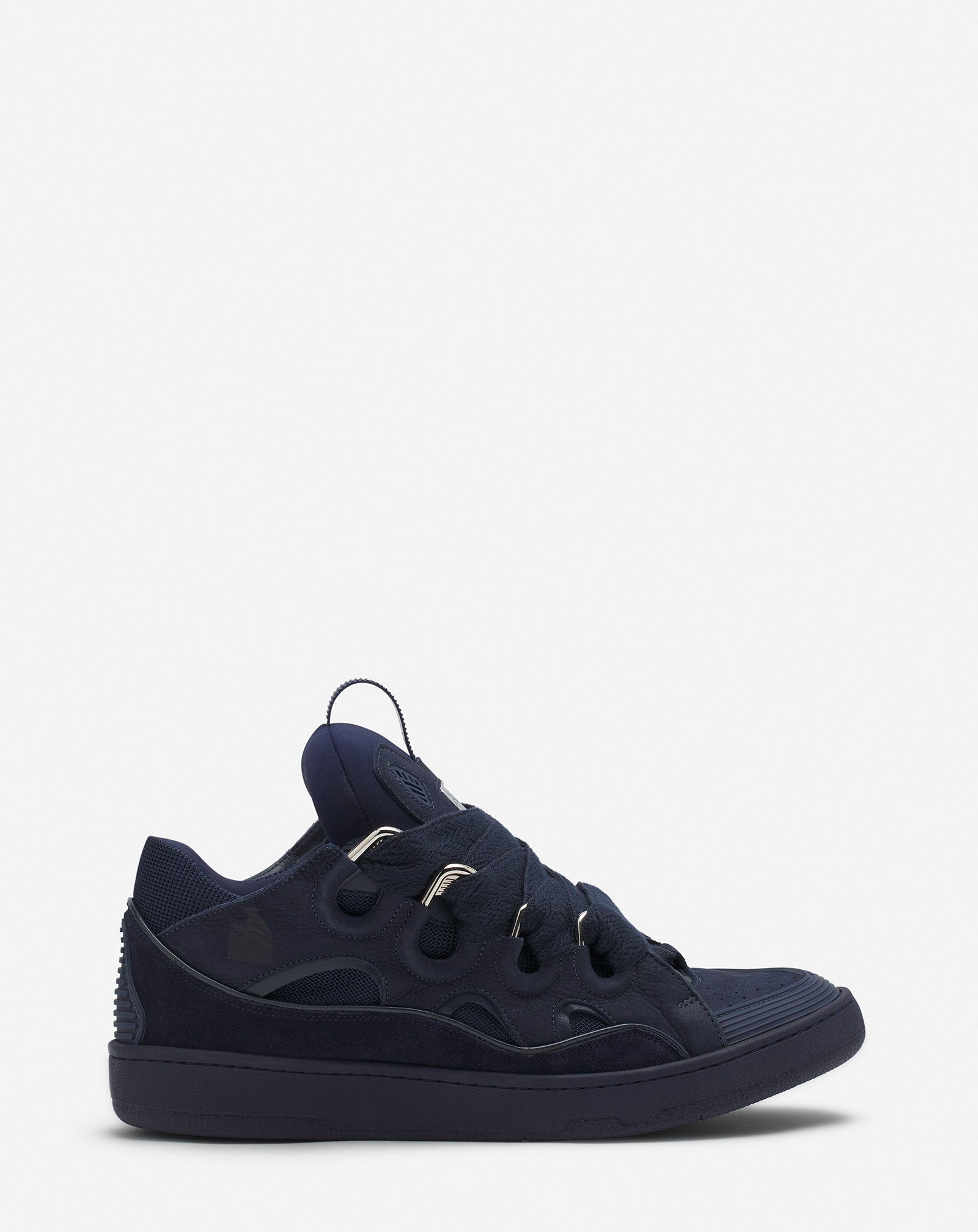 LEATHER CURB SNEAKERS